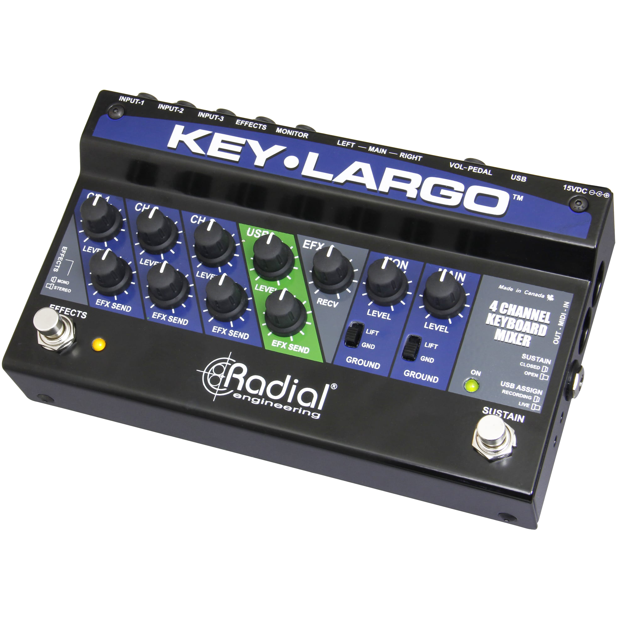 Radial Key-Largo Keyboard Mixer