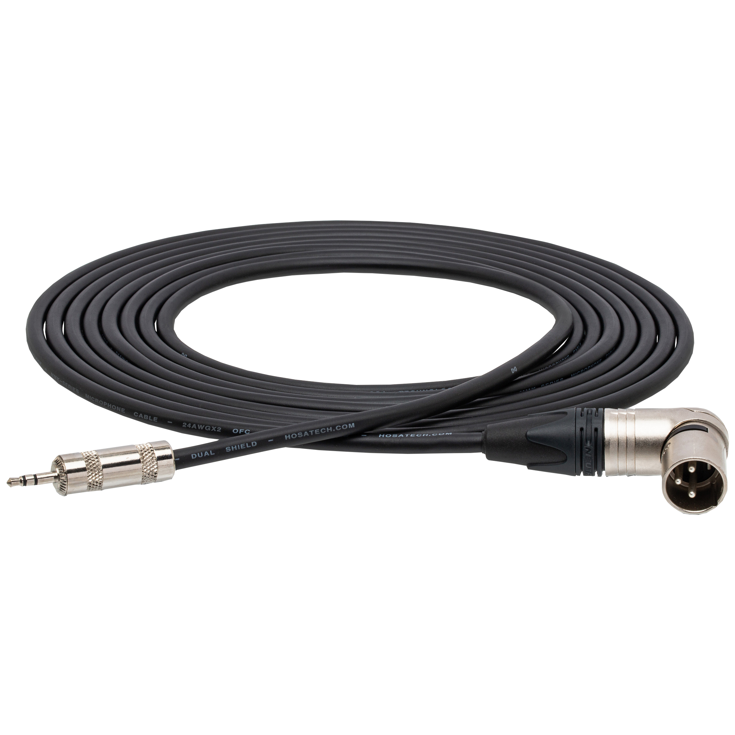 Hosa MMX 1/8 TRS to Right Angle XLR Male Microphone Cable