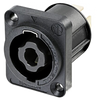 Neutrik 4 Pole Black Chassis Connector