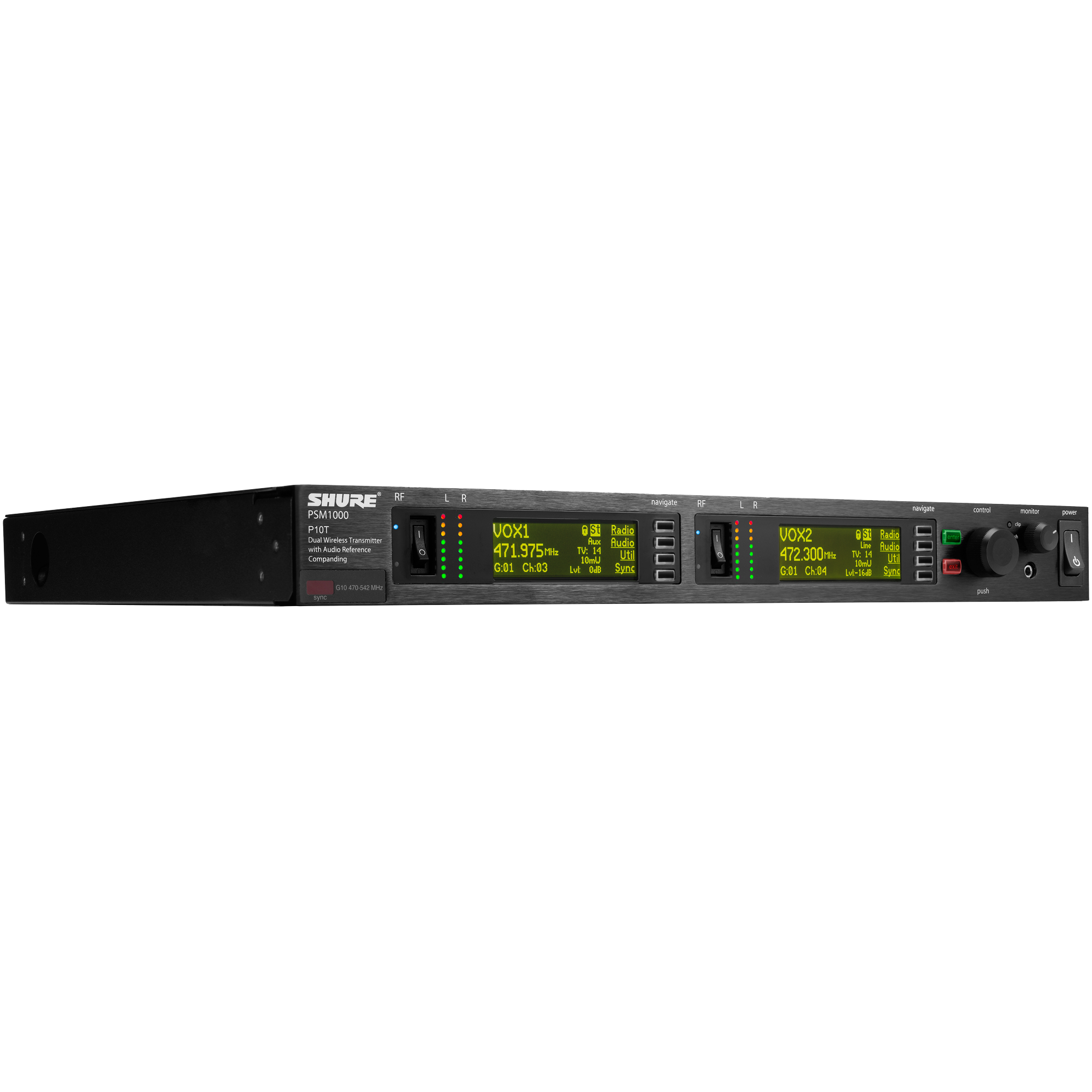 Shure P10T-G10 Dual Rack Unit Transmitter