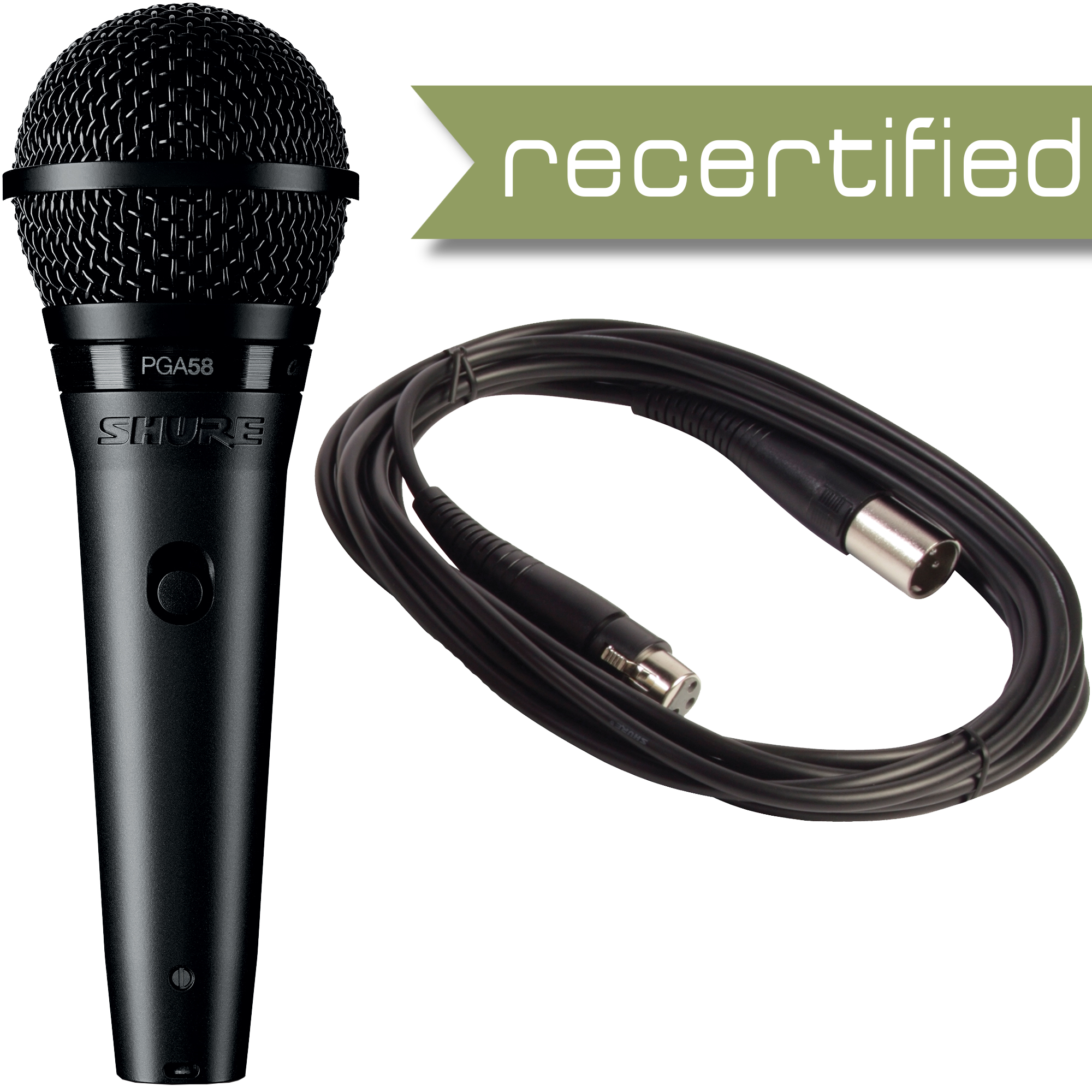 Shure PGA58-XLR Cardioid Dynamic Vocal Microphone