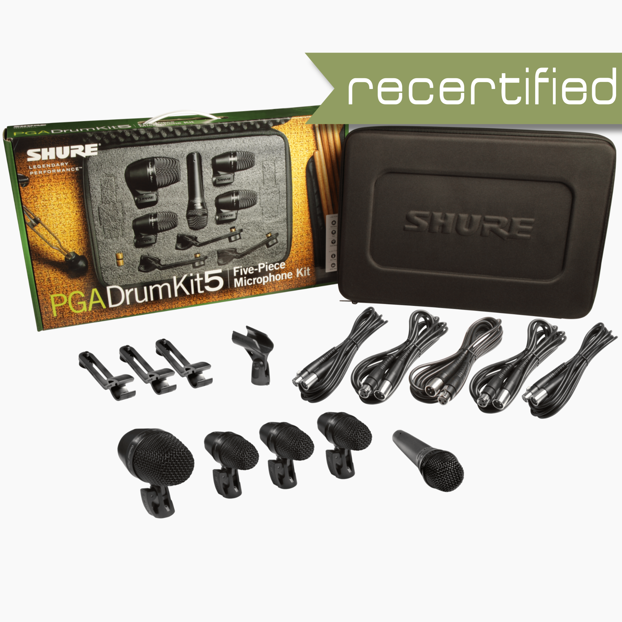 Shure PGADRUMKIT5 5-Piece Drum Microphone Kit