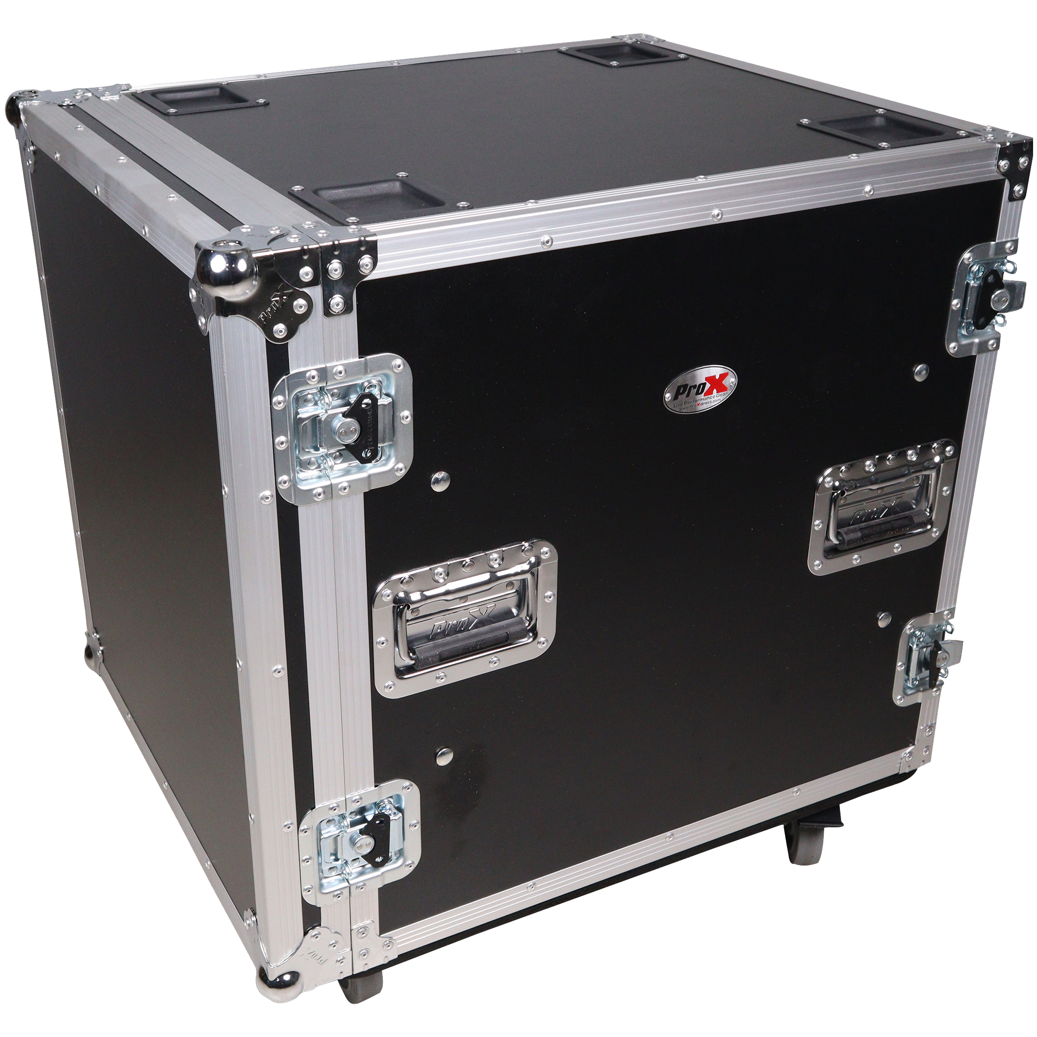 ProX 12U Shockmount 24 Deep Rack with Casters