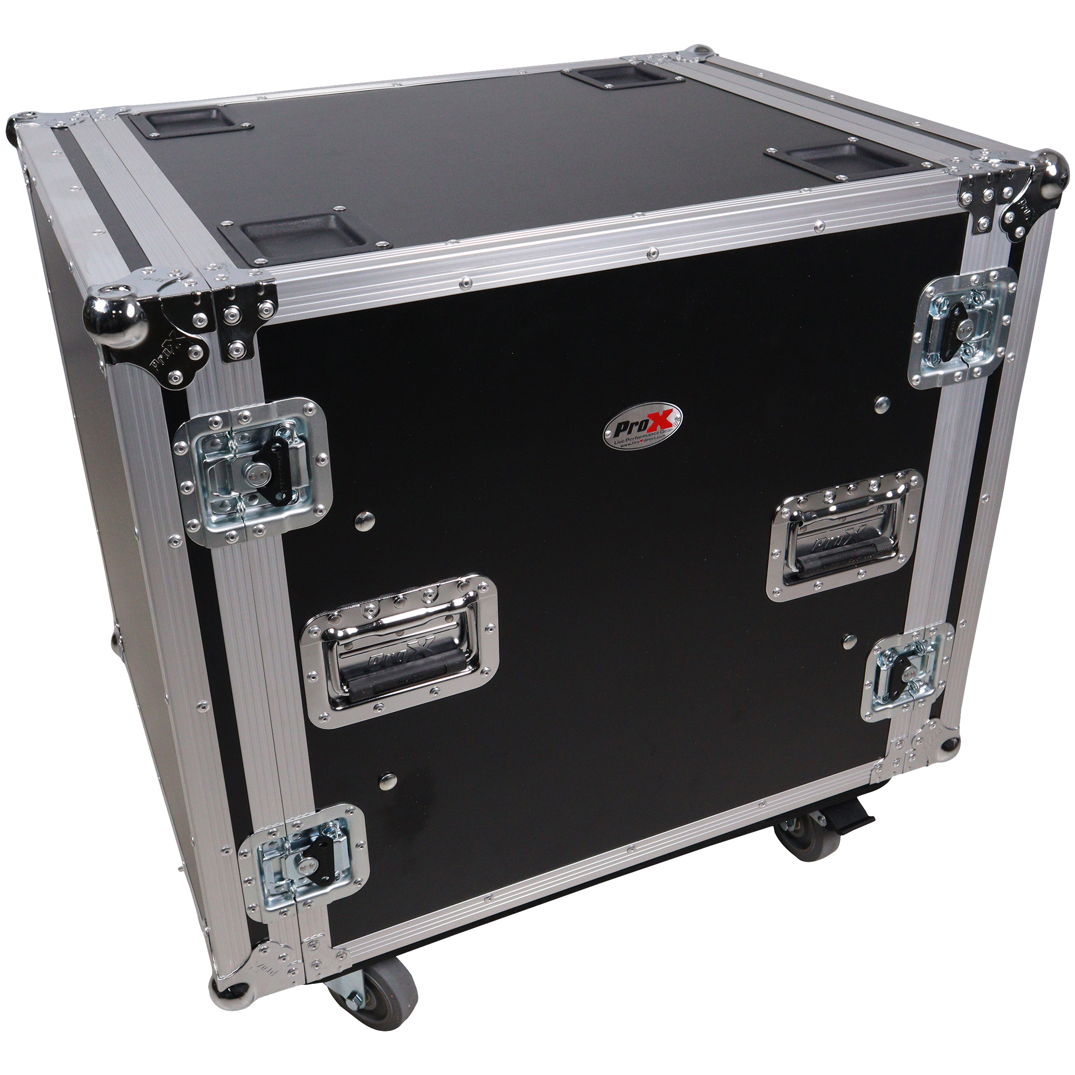 ProX 12U Shockmount 24 Deep Rack with Casters