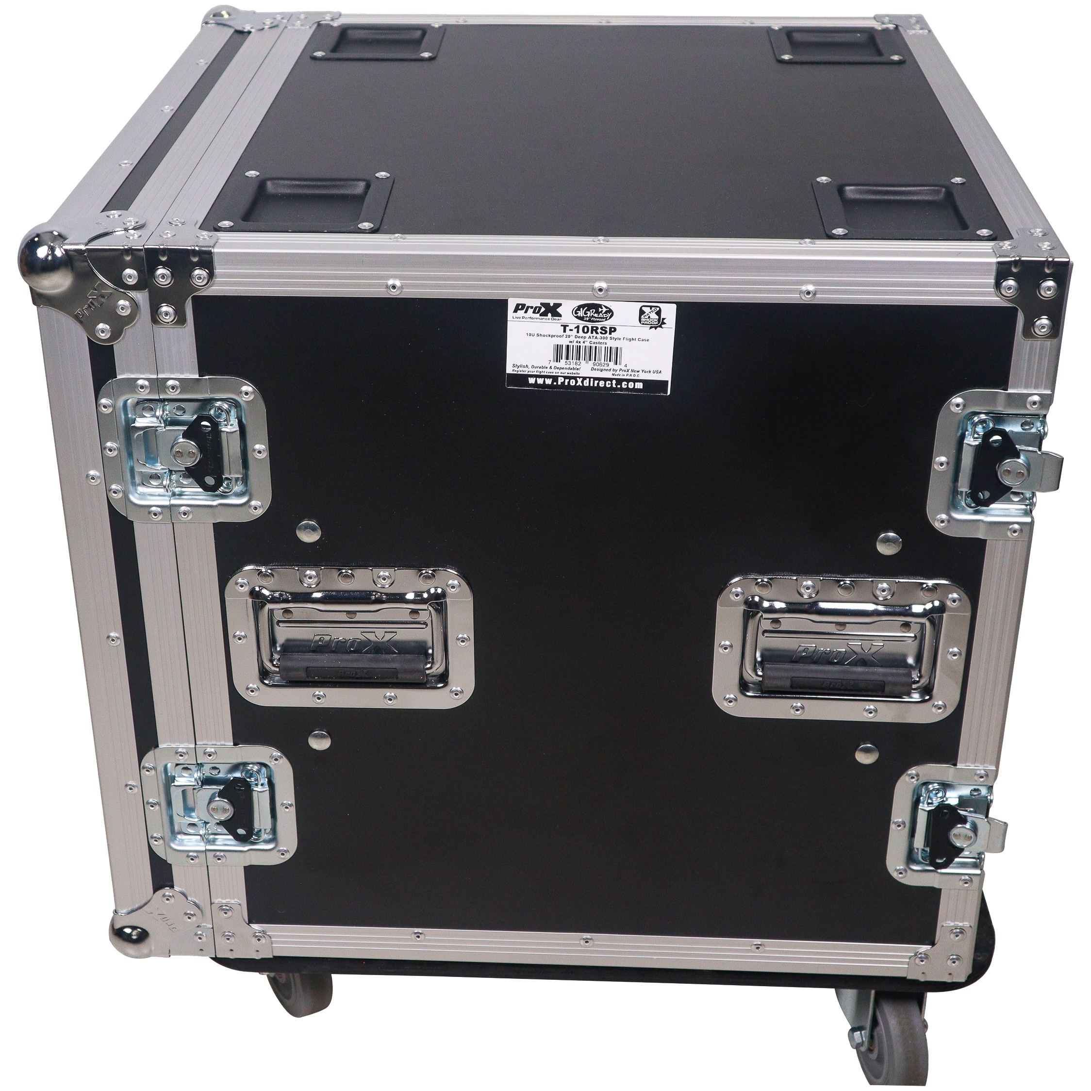 ProX 12U Shockmount 20 Deep Rack with Casters