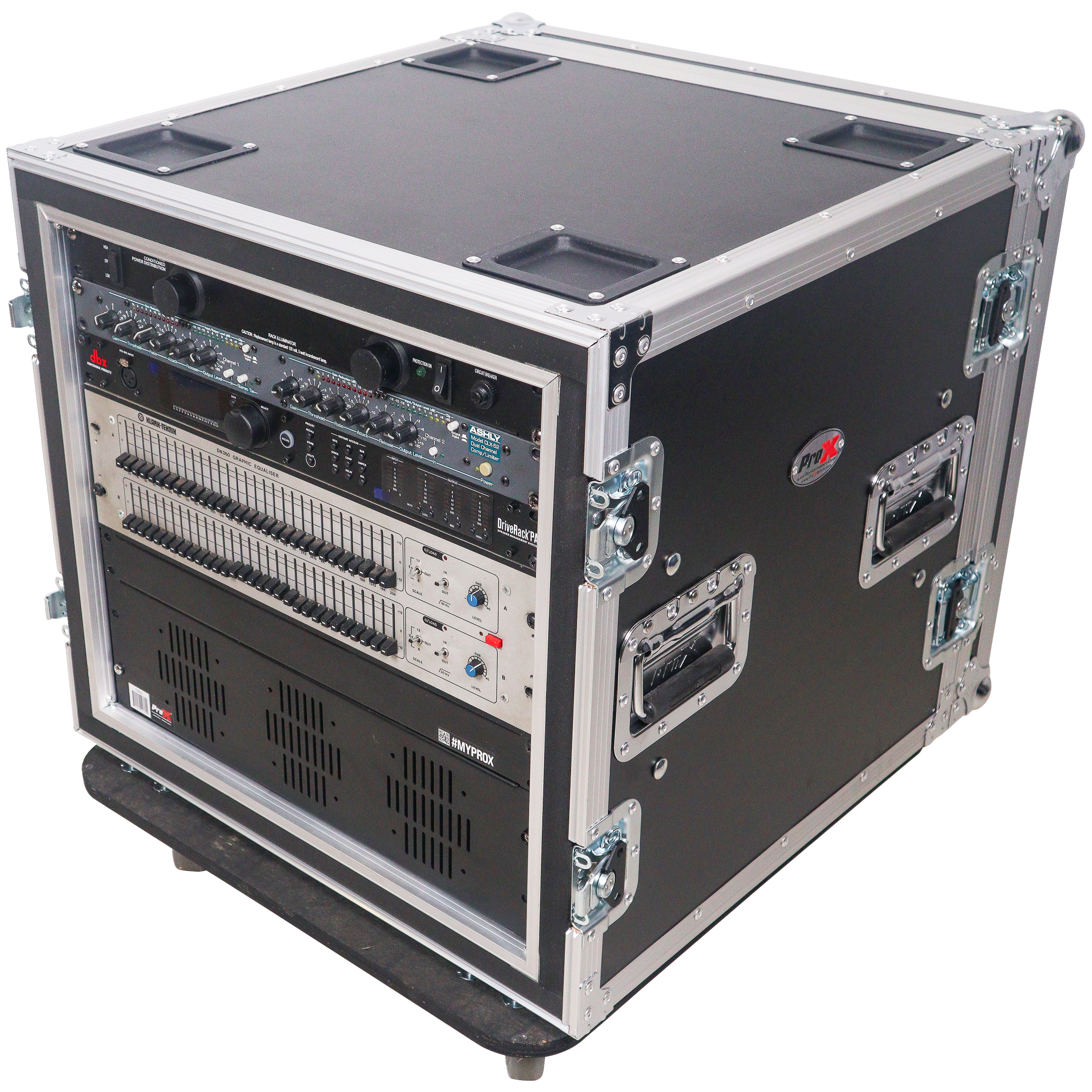 ProX 12U Shockmount 20 Deep Rack with Casters
