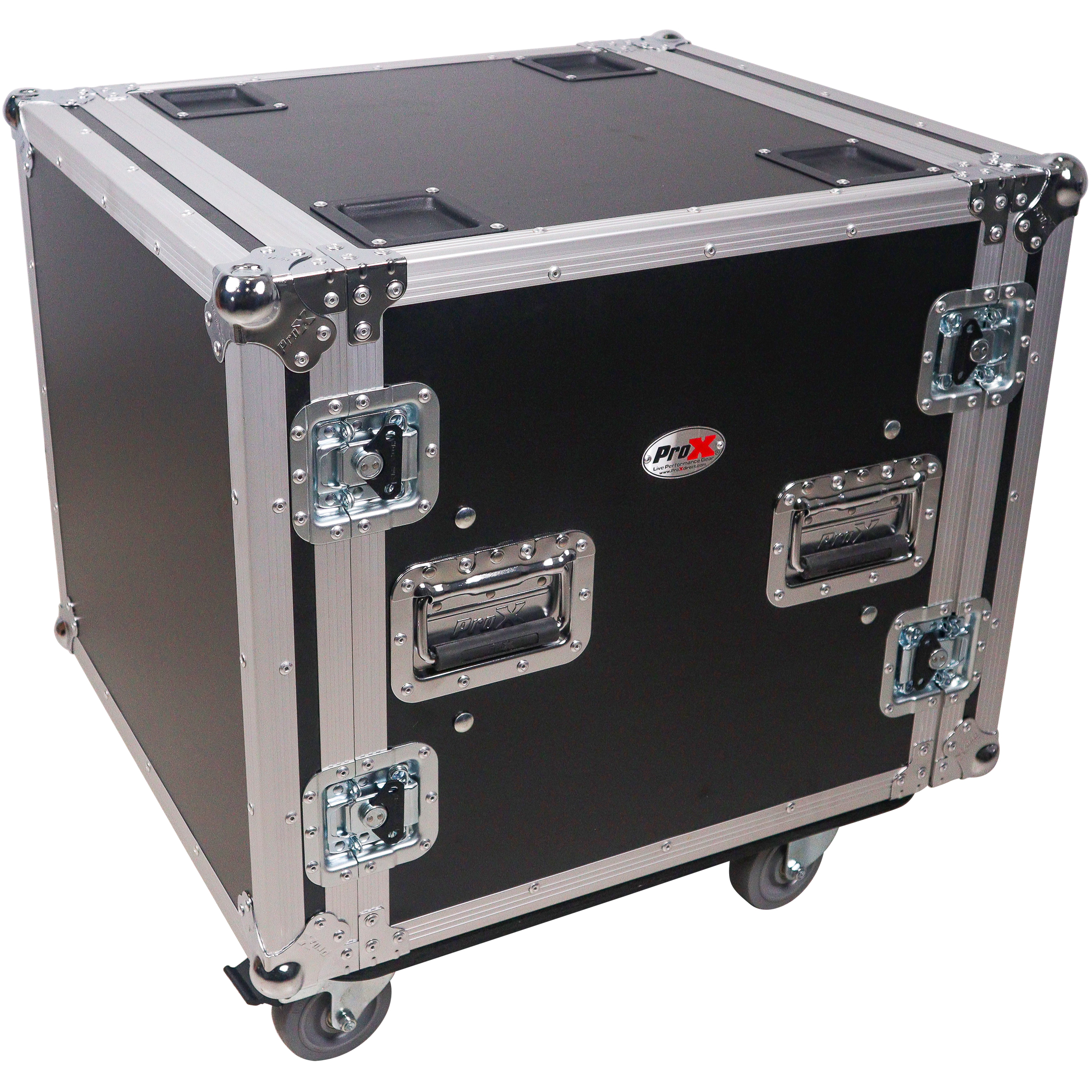 ProX 12U Shockmount 20 Deep Rack with Casters