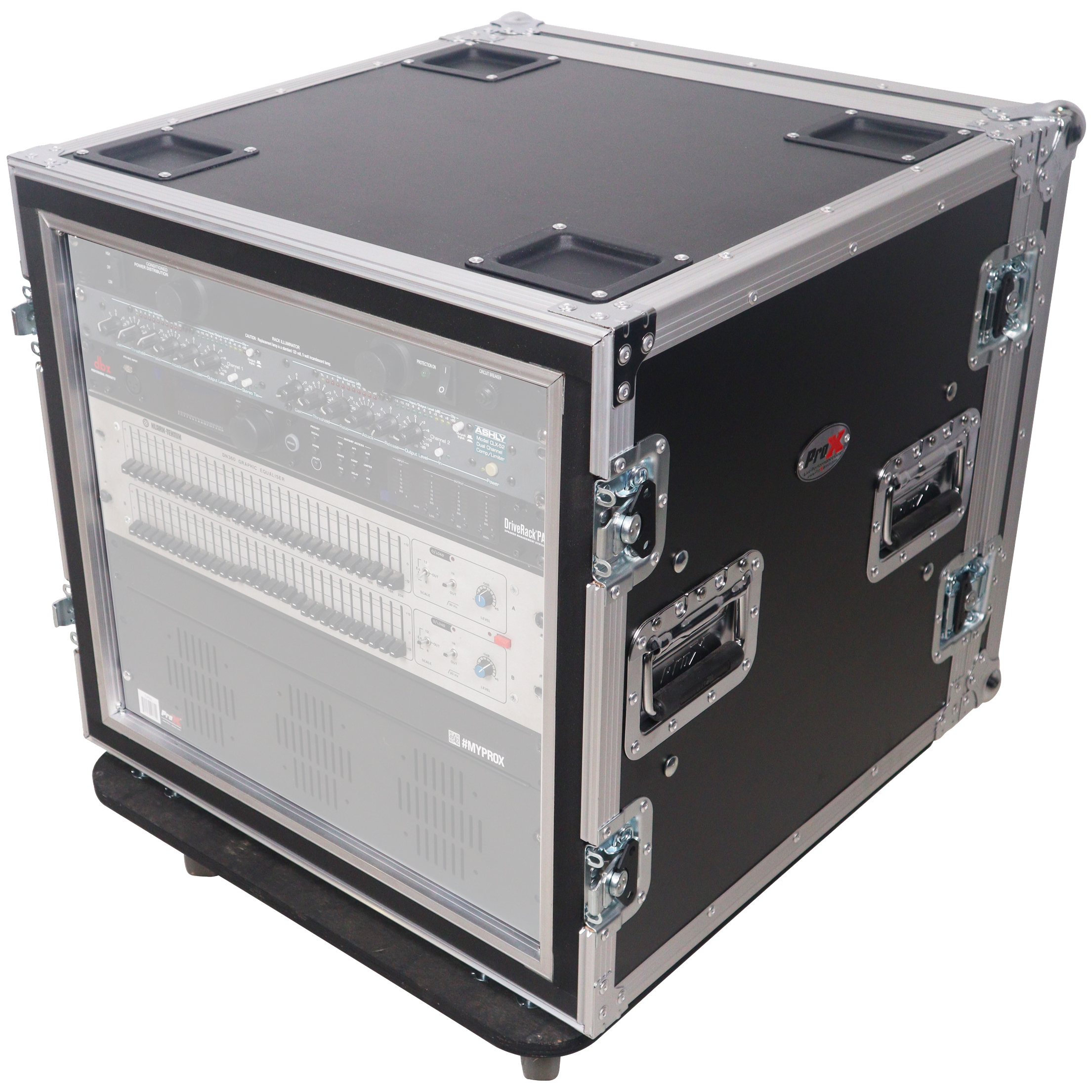 ProX 12U Shockmount 20 Deep Rack with Casters