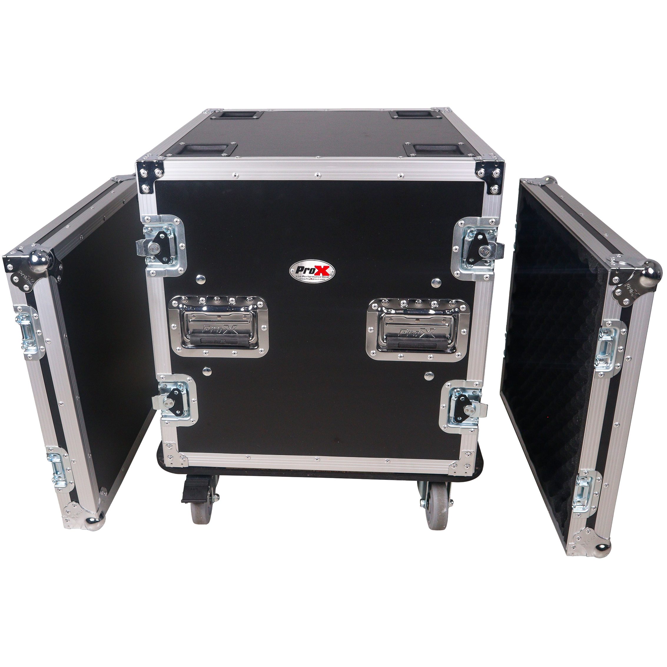 ProX 12U Shockmount 20 Deep Rack with Casters
