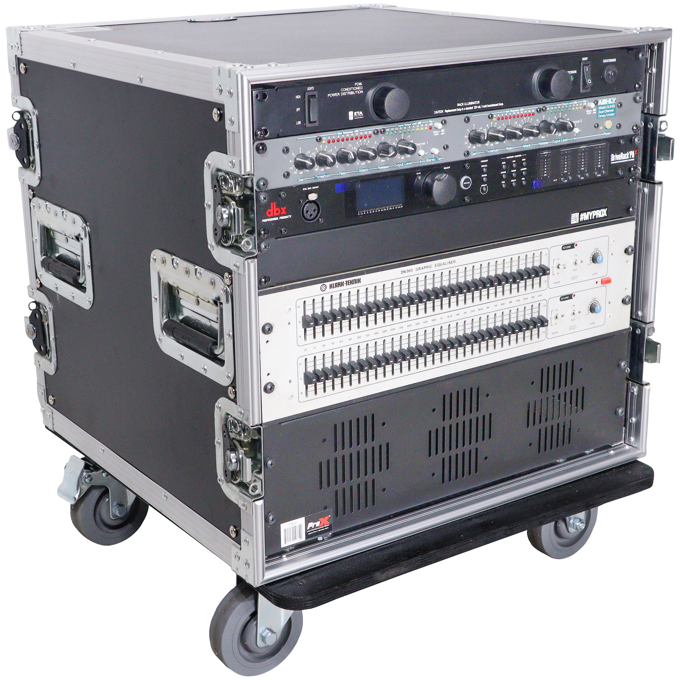 ProX 12U 19 Deep Rack with Casters