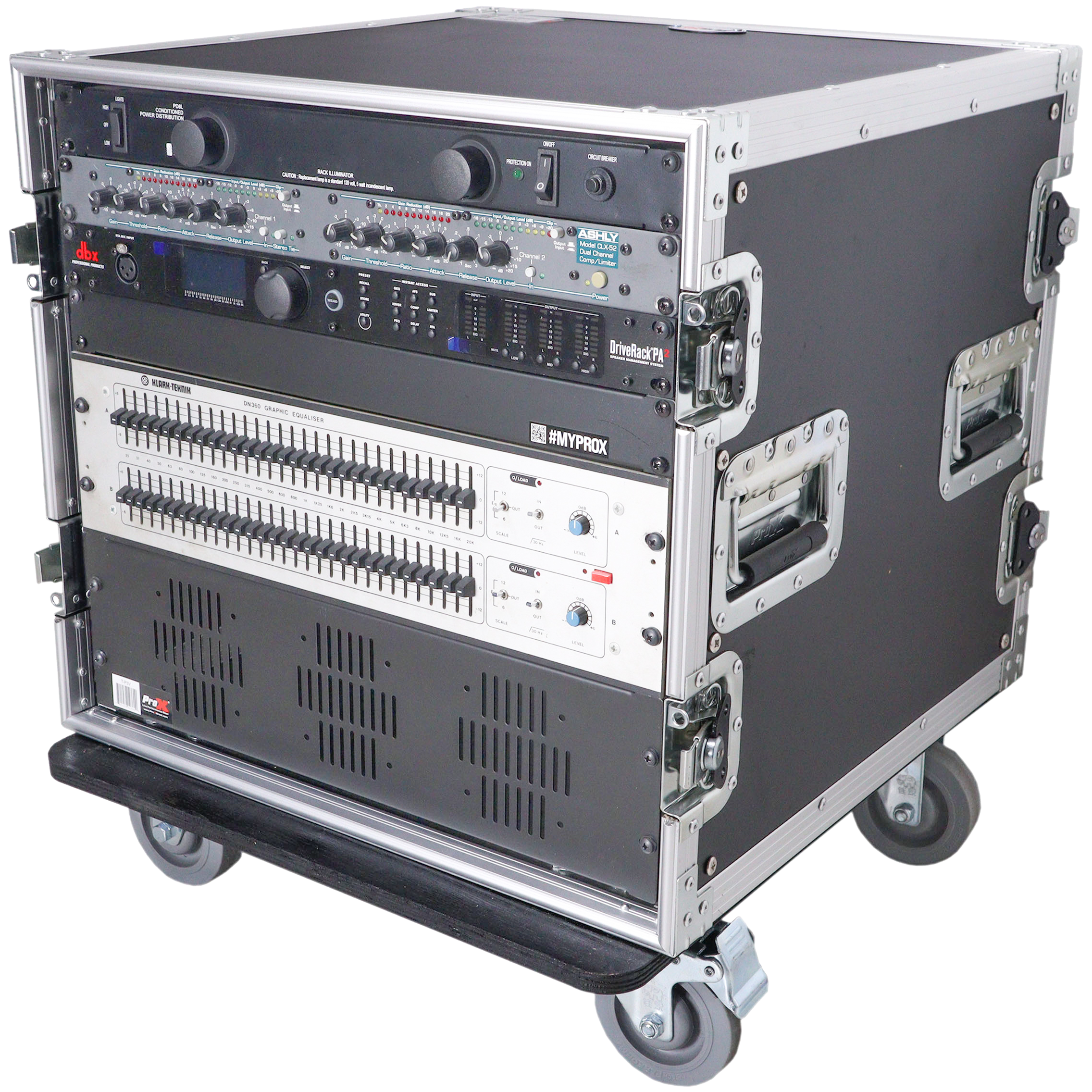 ProX 12U 19 Deep Rack with Casters