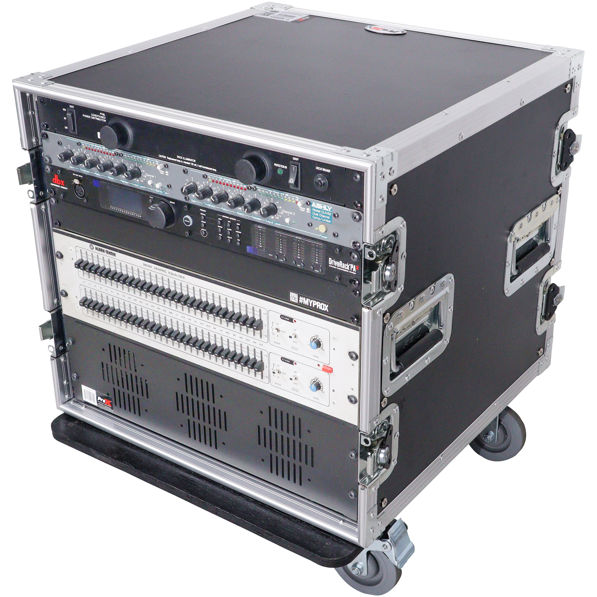 ProX 12U 19 Deep Rack with Casters