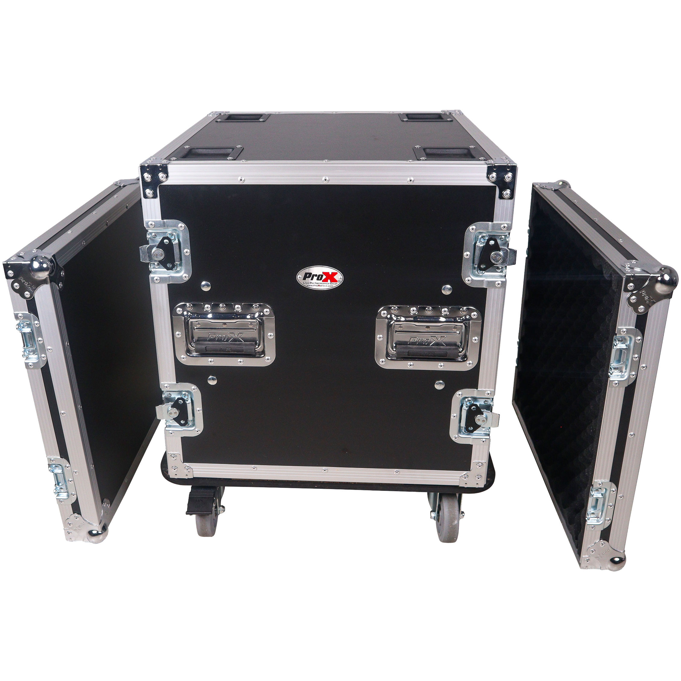 ProX 10U Shockmount 20 Deep Rack with Casters