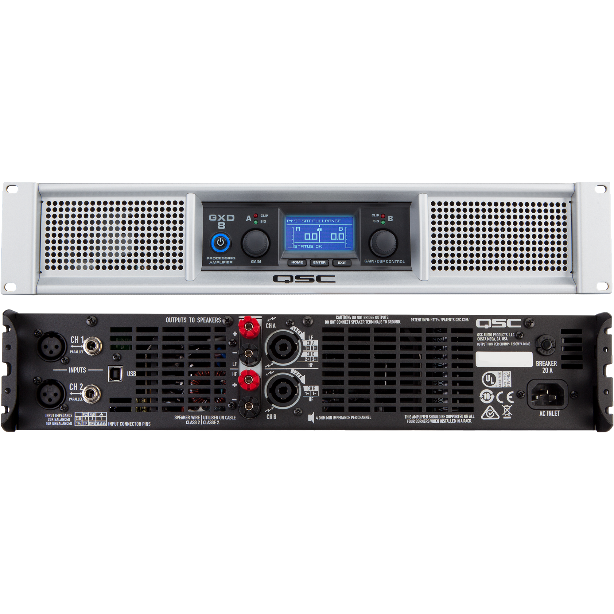 QSC GXD8 Amplifier