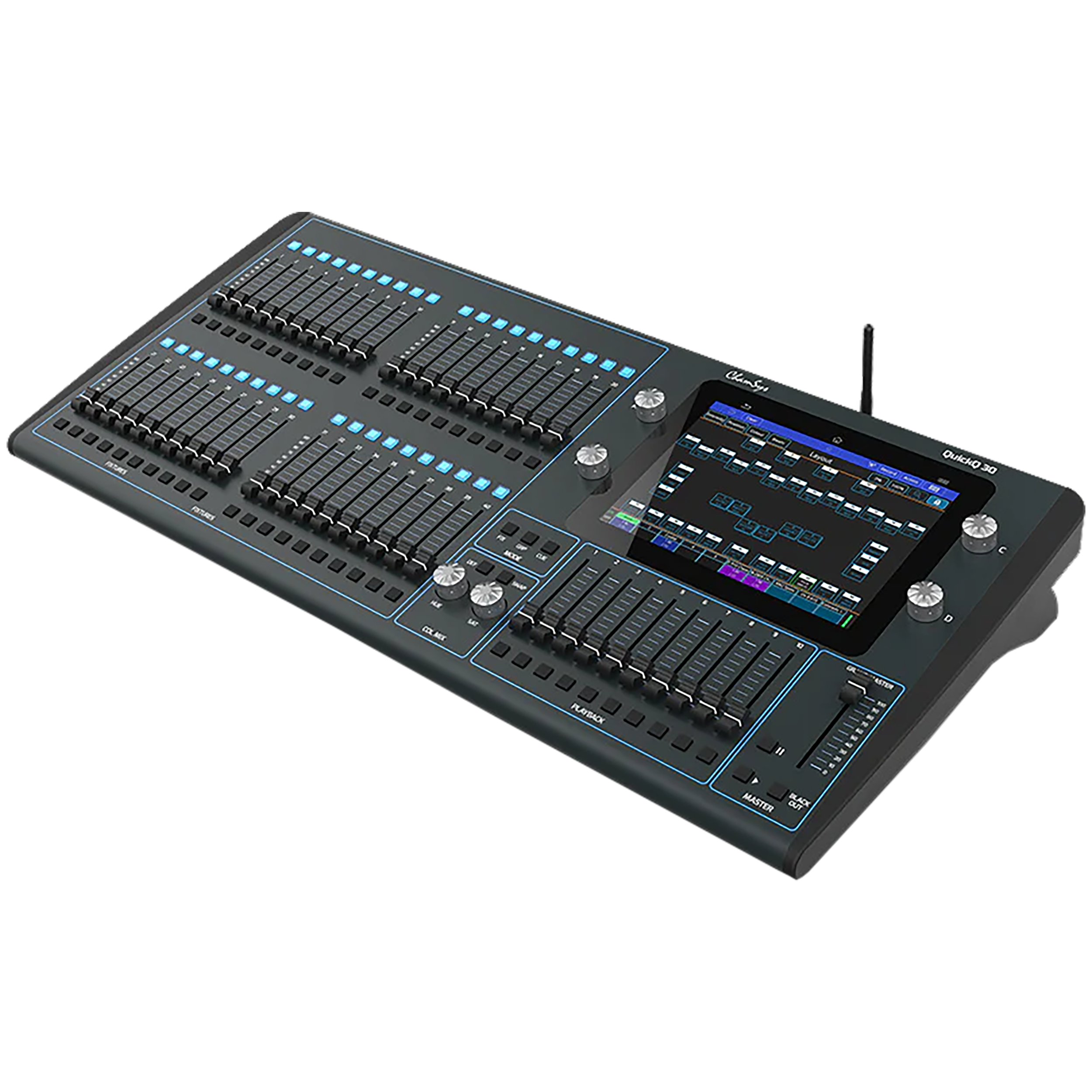 ChamSys QuickQ 30 Lighting Controller tourPack with BYFP ipCase