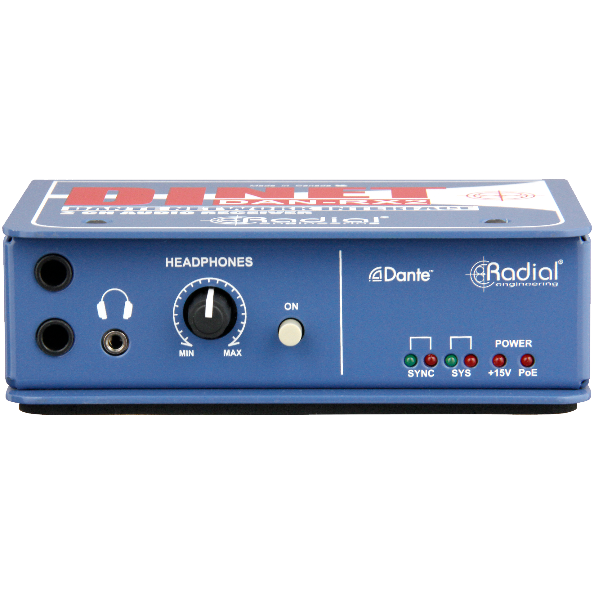 Radial DiNet DAN-RX2 Dante Receiver