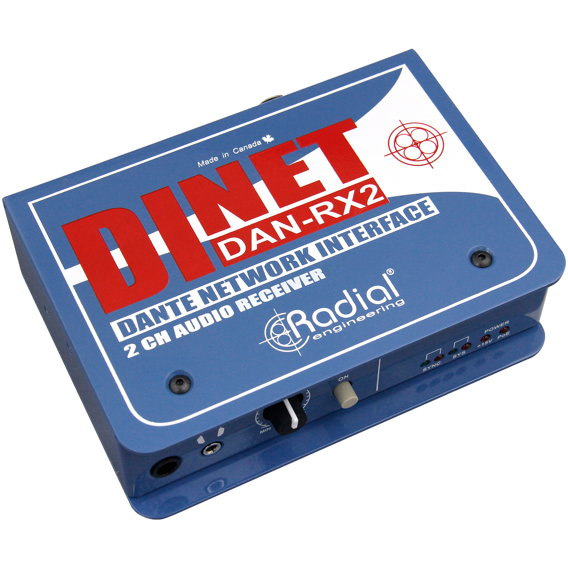 Radial DiNet DAN-RX2 Dante Receiver