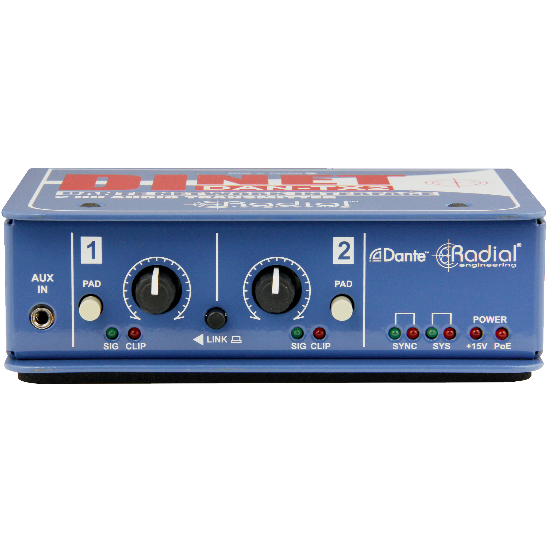 Radial DiNet DAN-TX2 Dante Transmitter