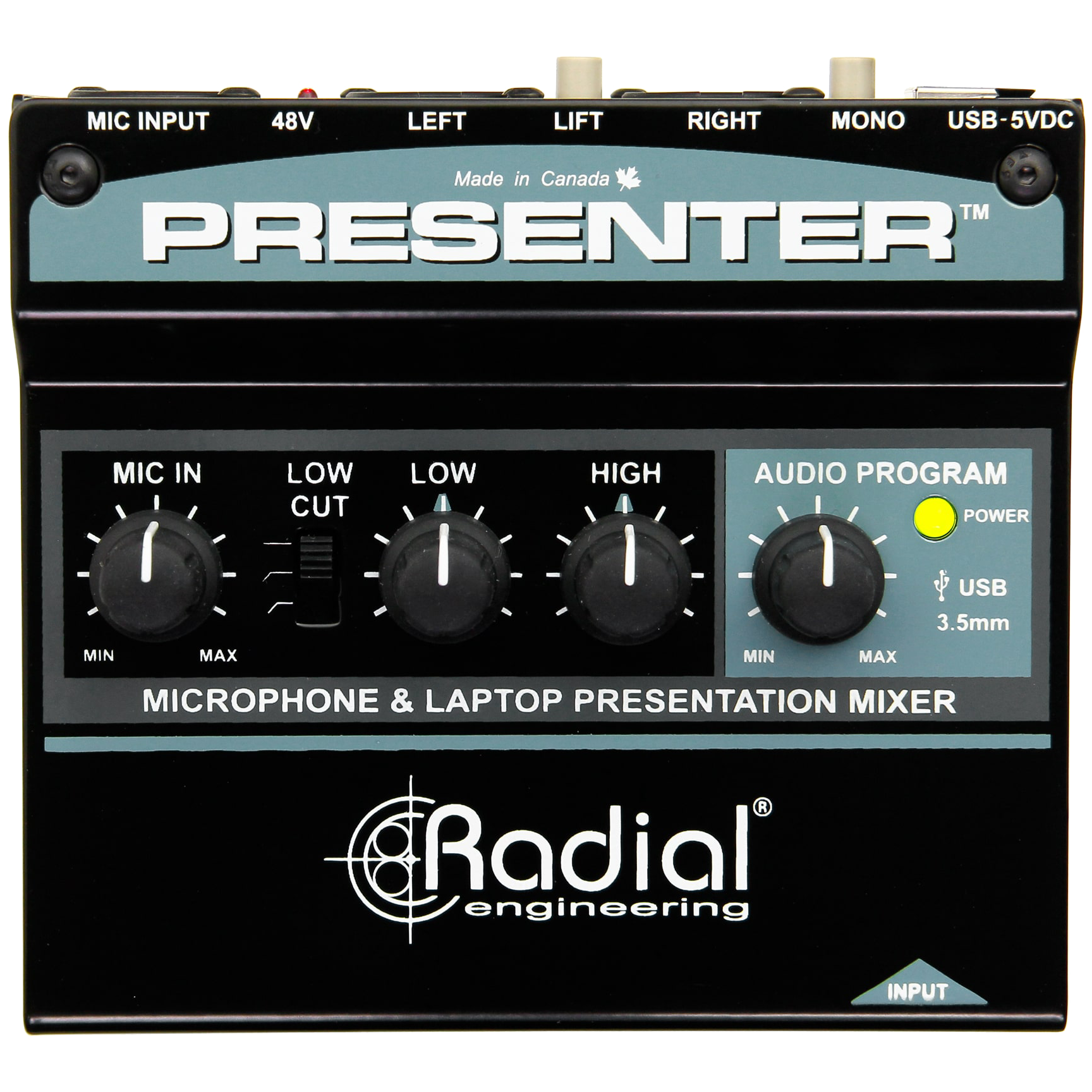 Radial Audio Presentation Mixer