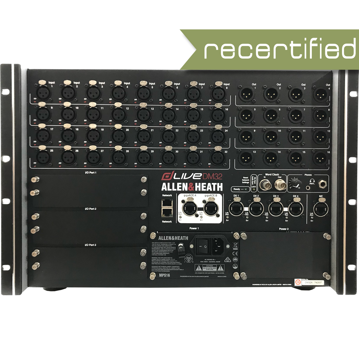 Dm32 Stage Rack Allen & Heath dLive DM32 Audio Mixing Rack – avBYFP