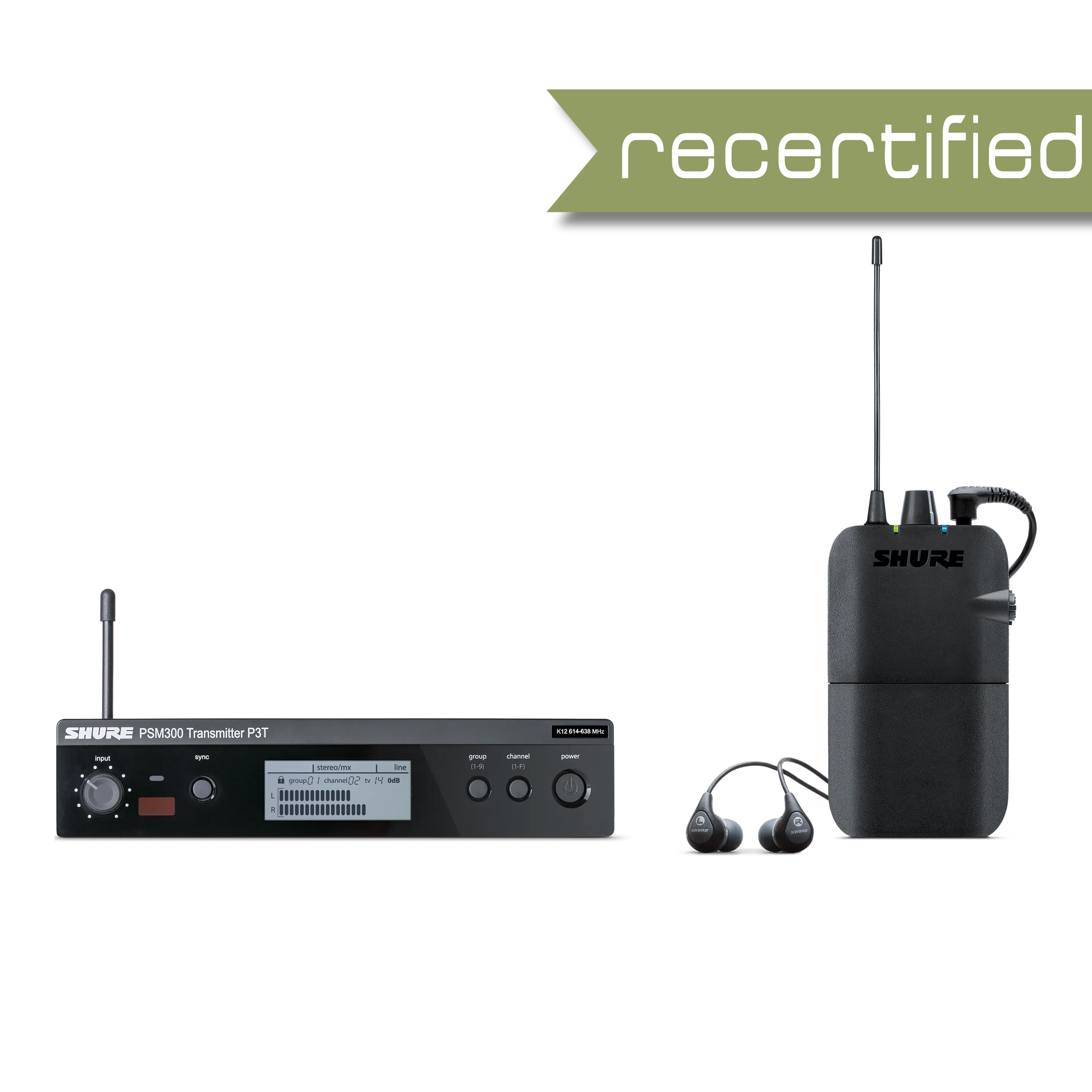 Shure P3TR112GR-H20 Wireless In-Ear Monitor