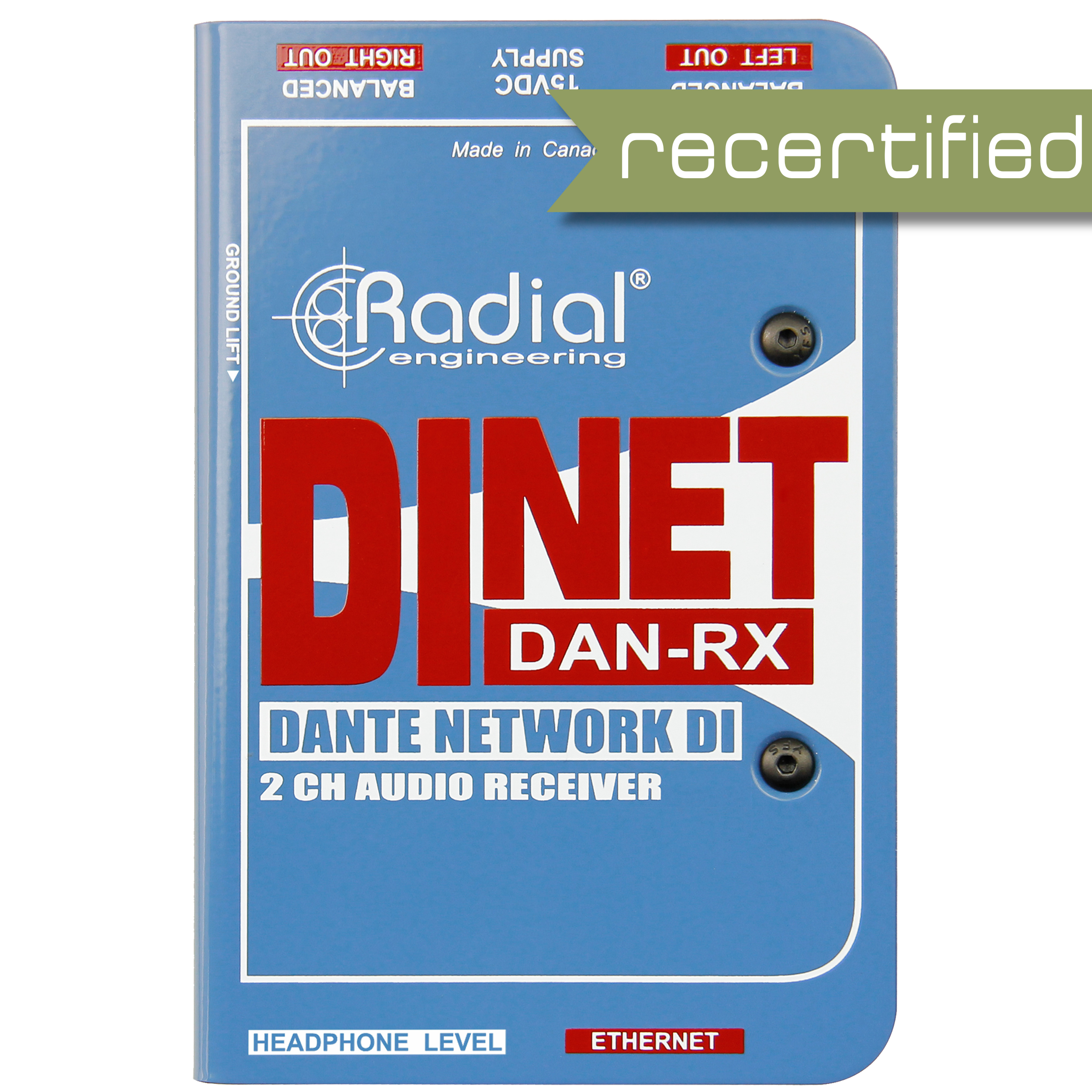 Radial DiNet Dan-RX Dante Receiver