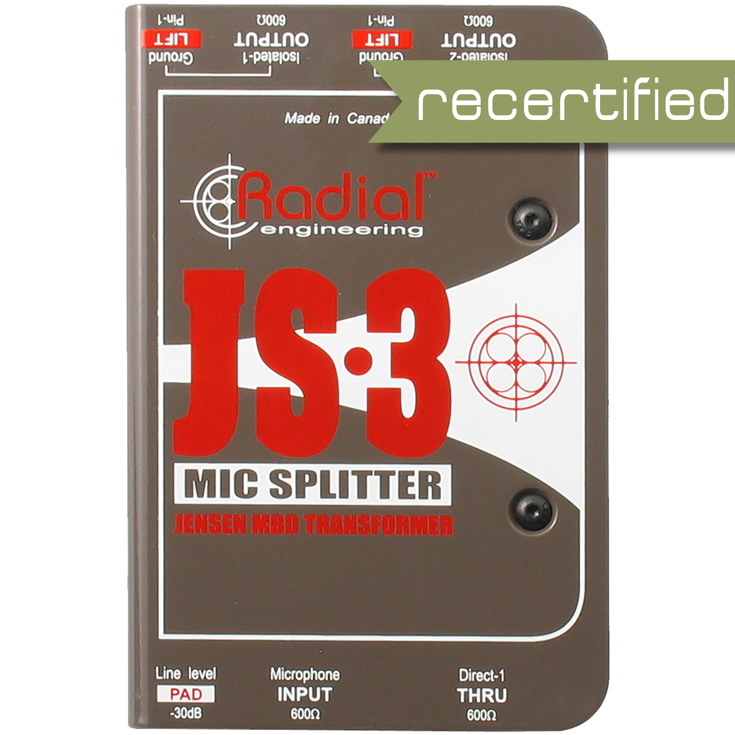 Radial JS3 Microphone Splitter