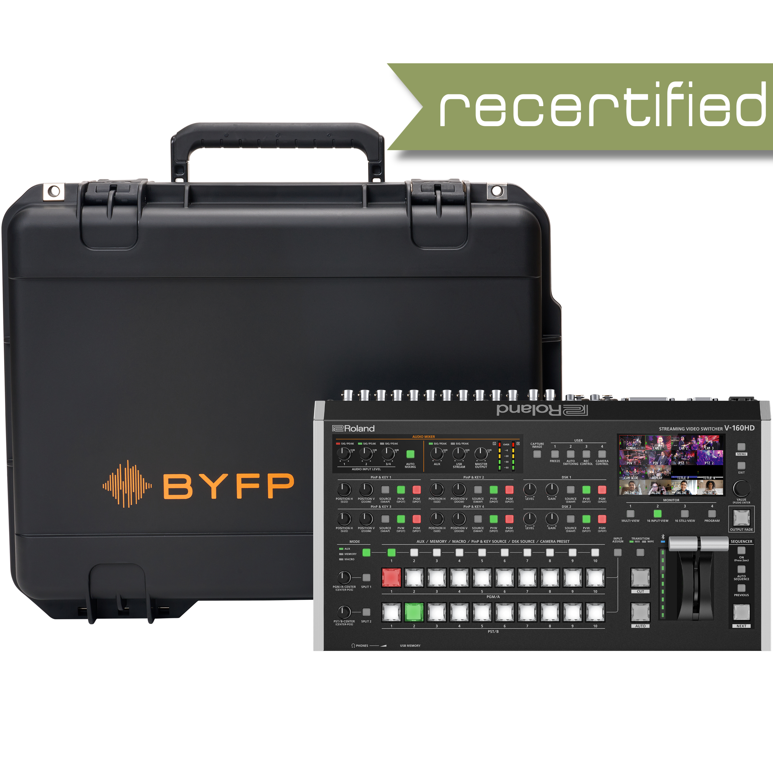 Roland V-160HD tourPack with BYFP ipCase