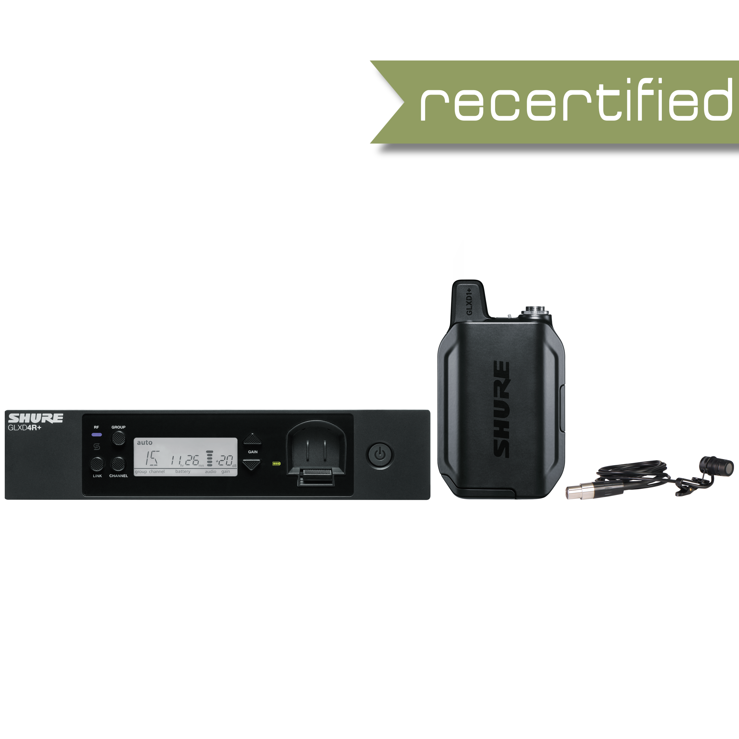 Shure GLXD14R+/85 Wireless Microphone System