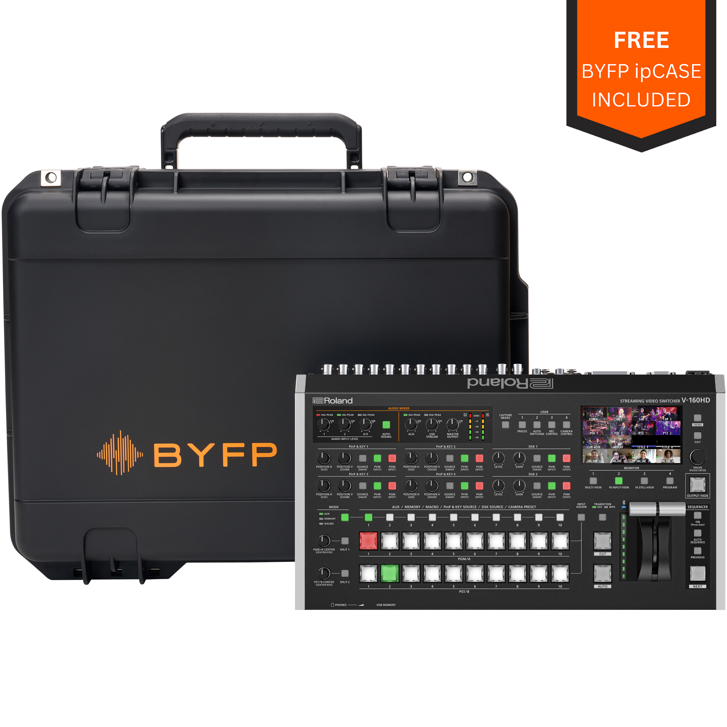 Roland V-160HD tourPack with BYFP ipCase