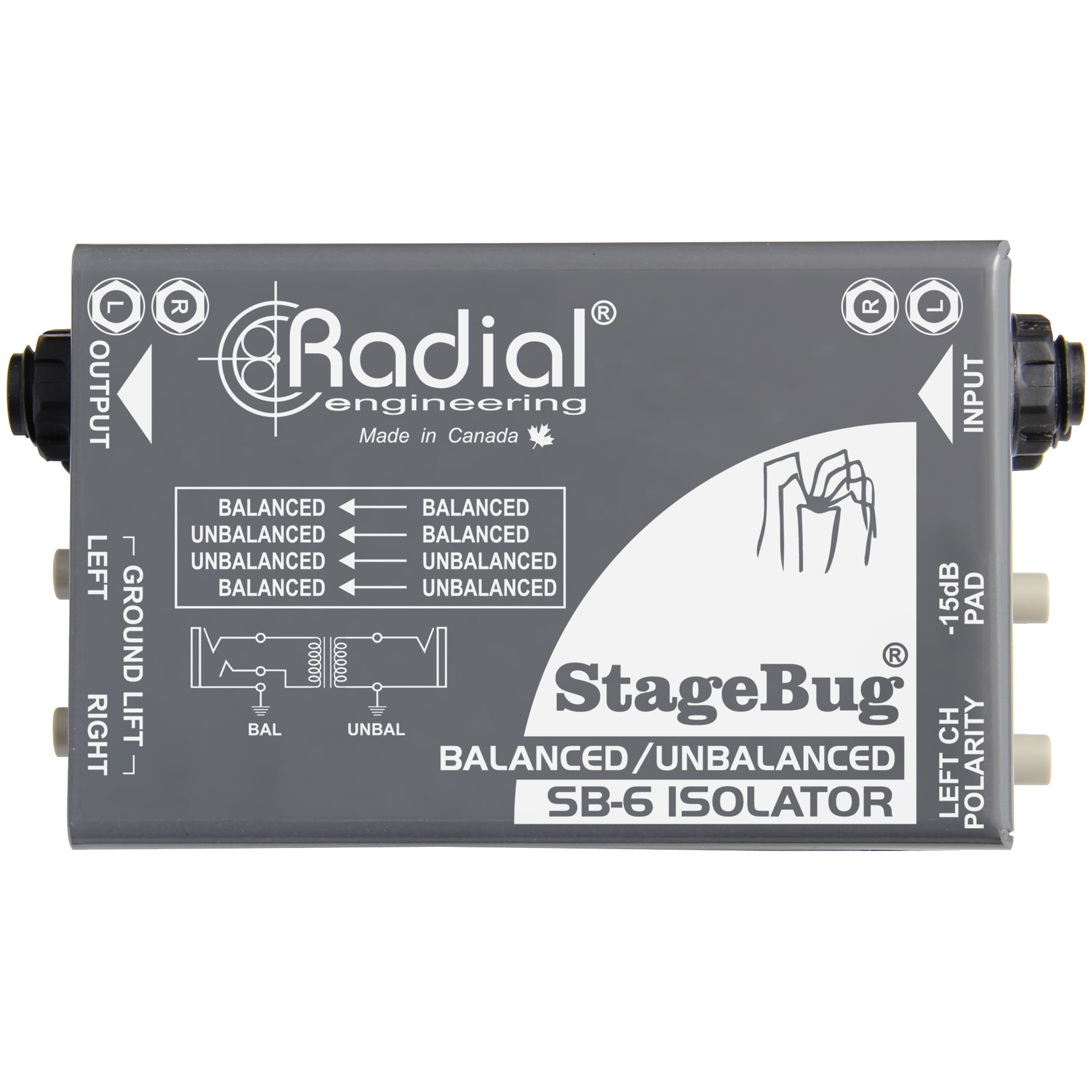 Radial StageBug SB-6 Stereo Isolator