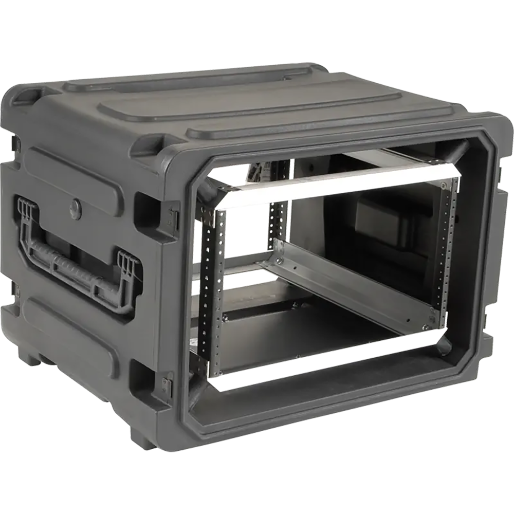 SKB 3SKB-R06U20W 6U Shock Mount Rack, with Wheels and Handle