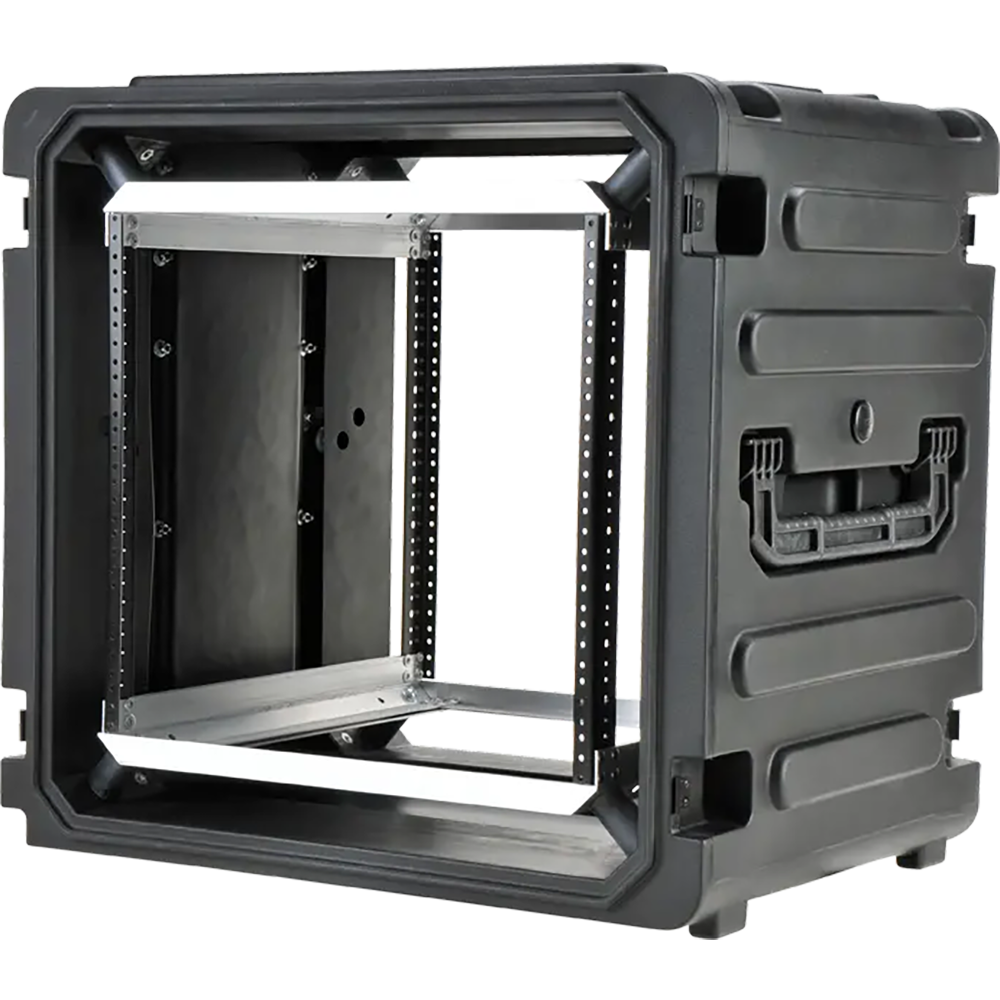 SKB 3SKB-R10U20W 10U Shock Mount Rack, with Wheels and Handle