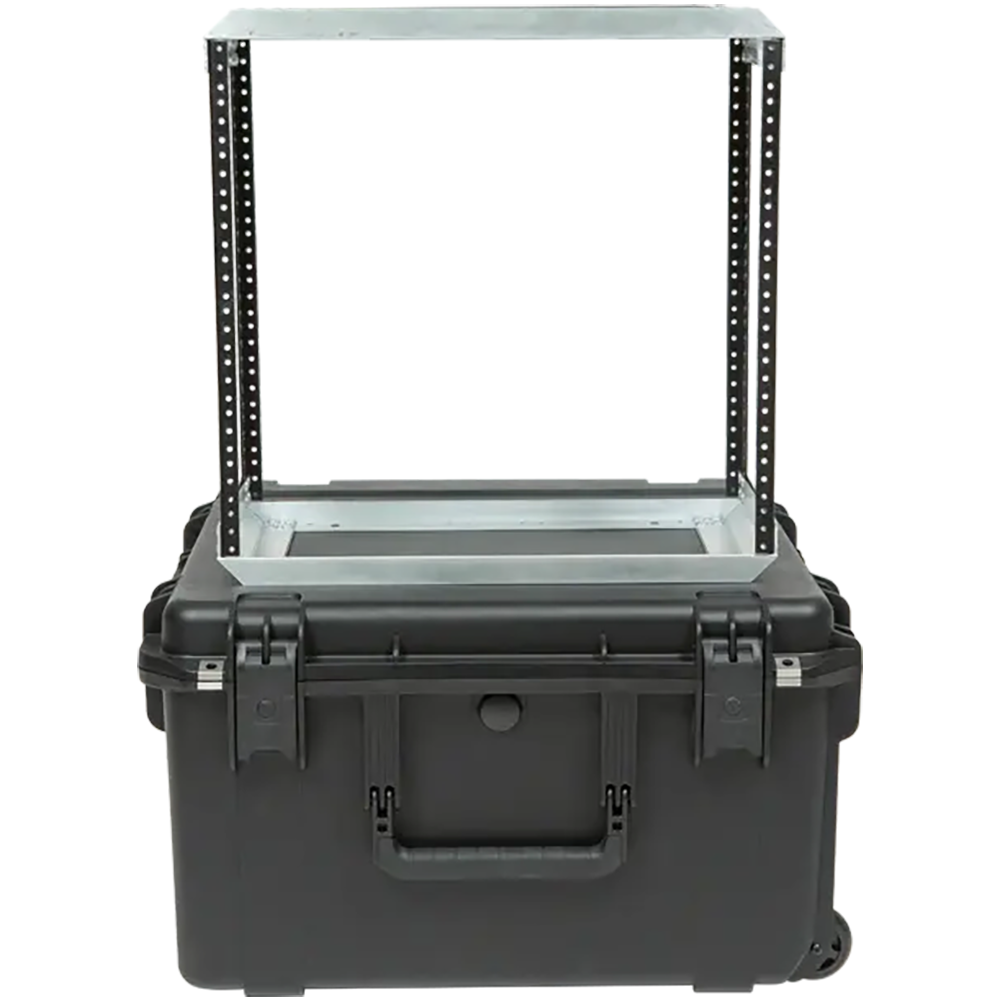 SKB 3i-22221210U iSeries Case with Removeable 10U Aluminum 10 Deep Rack Cage, TSA Locks, Wheels