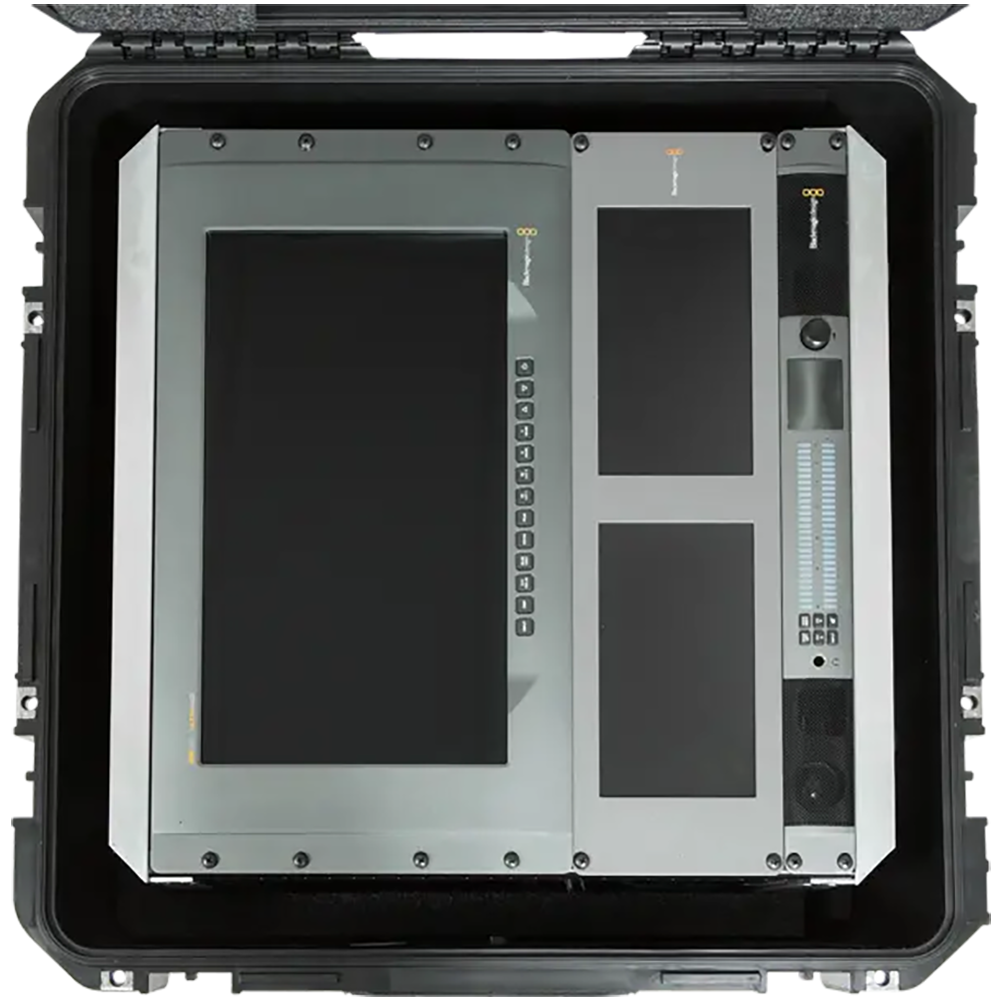 SKB 3i-22221210U iSeries Case with Removeable 10U Aluminum 10 Deep Rack Cage, TSA Locks, Wheels