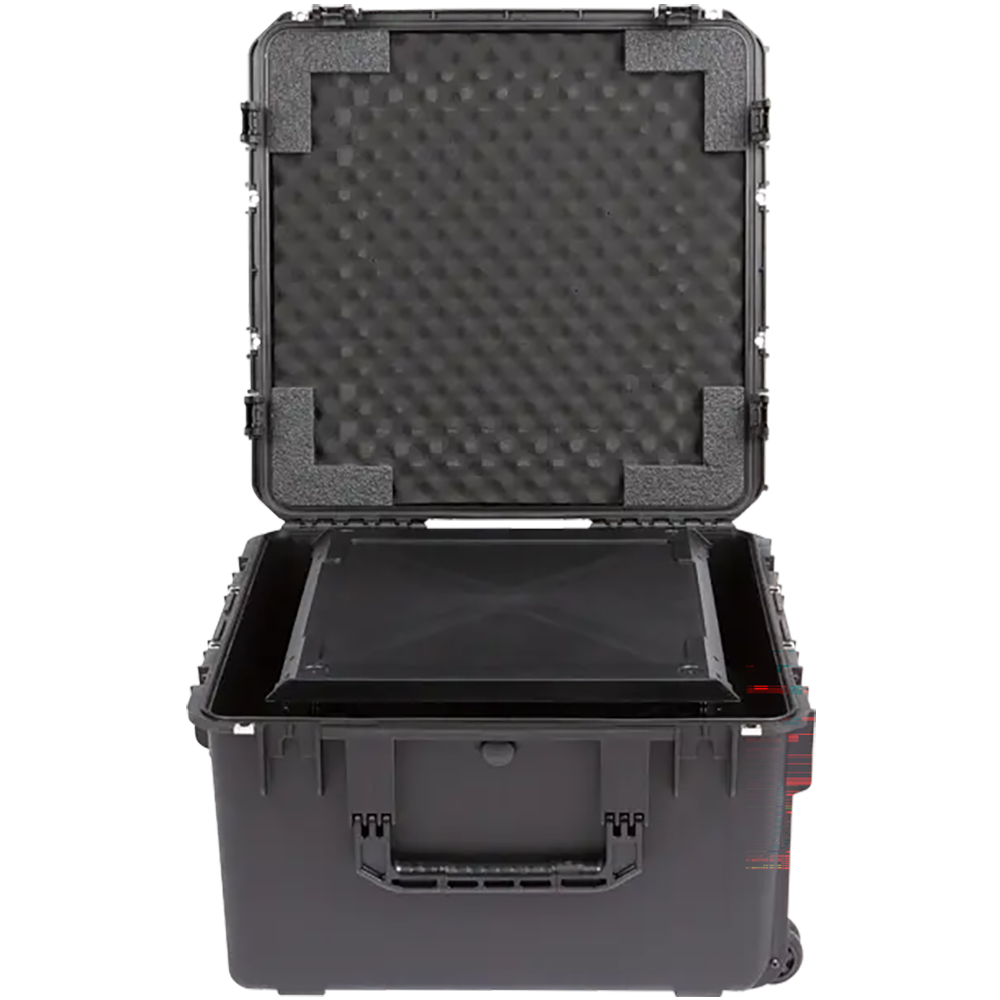 SKB 3i-2424M144U iSeries Case with Removeable 4U  Injection Molded 20 Rack Cage, TSA Locking Latches, Wheels