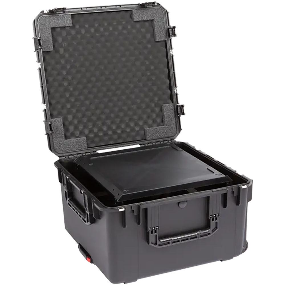 SKB 3i-2424M144U iSeries Case with Removeable 4U  Injection Molded 20 Rack Cage, TSA Locking Latches, Wheels