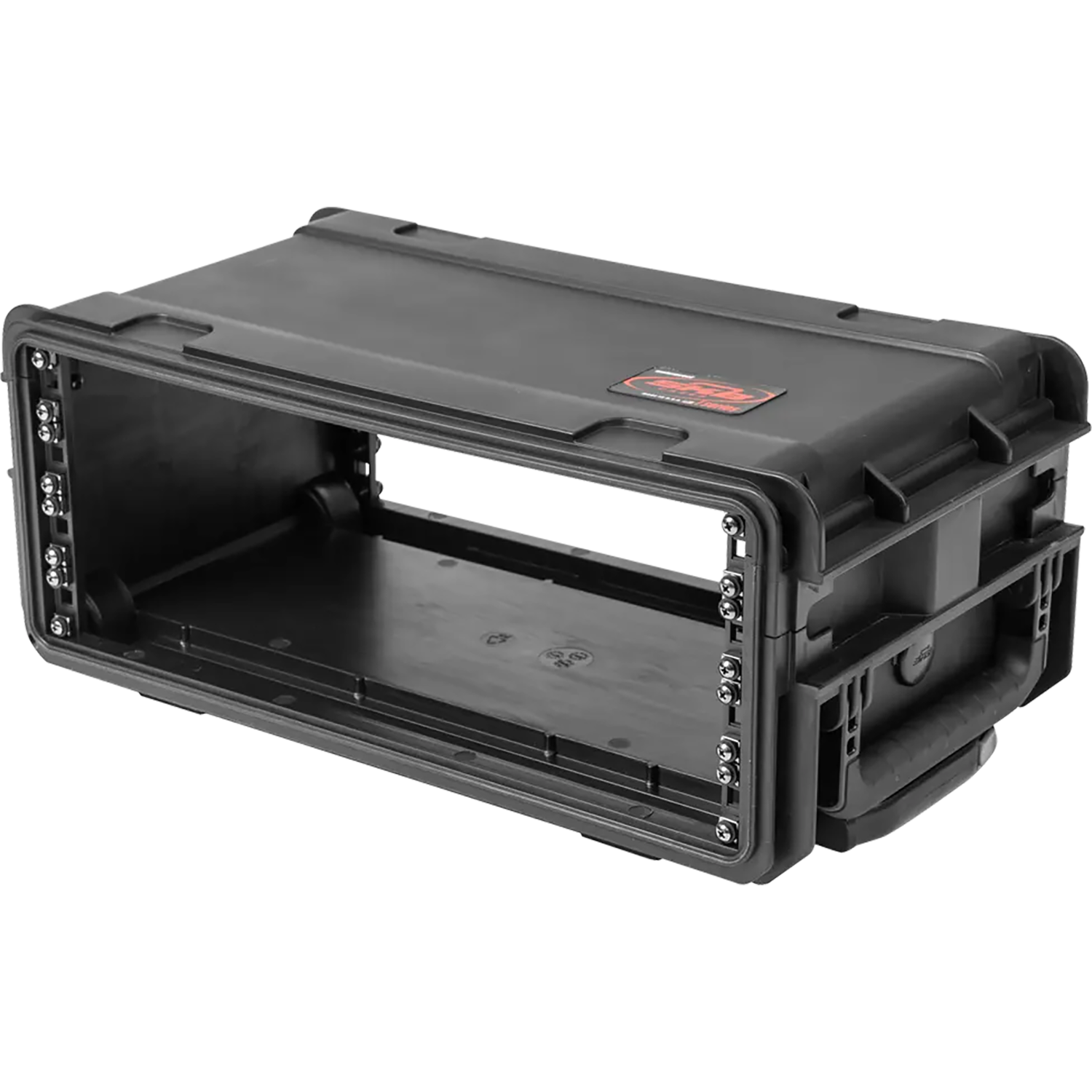 SKB 3i-4U11-W 4U Injection Molded 11 Deep Rack w/ Wheels and Handle