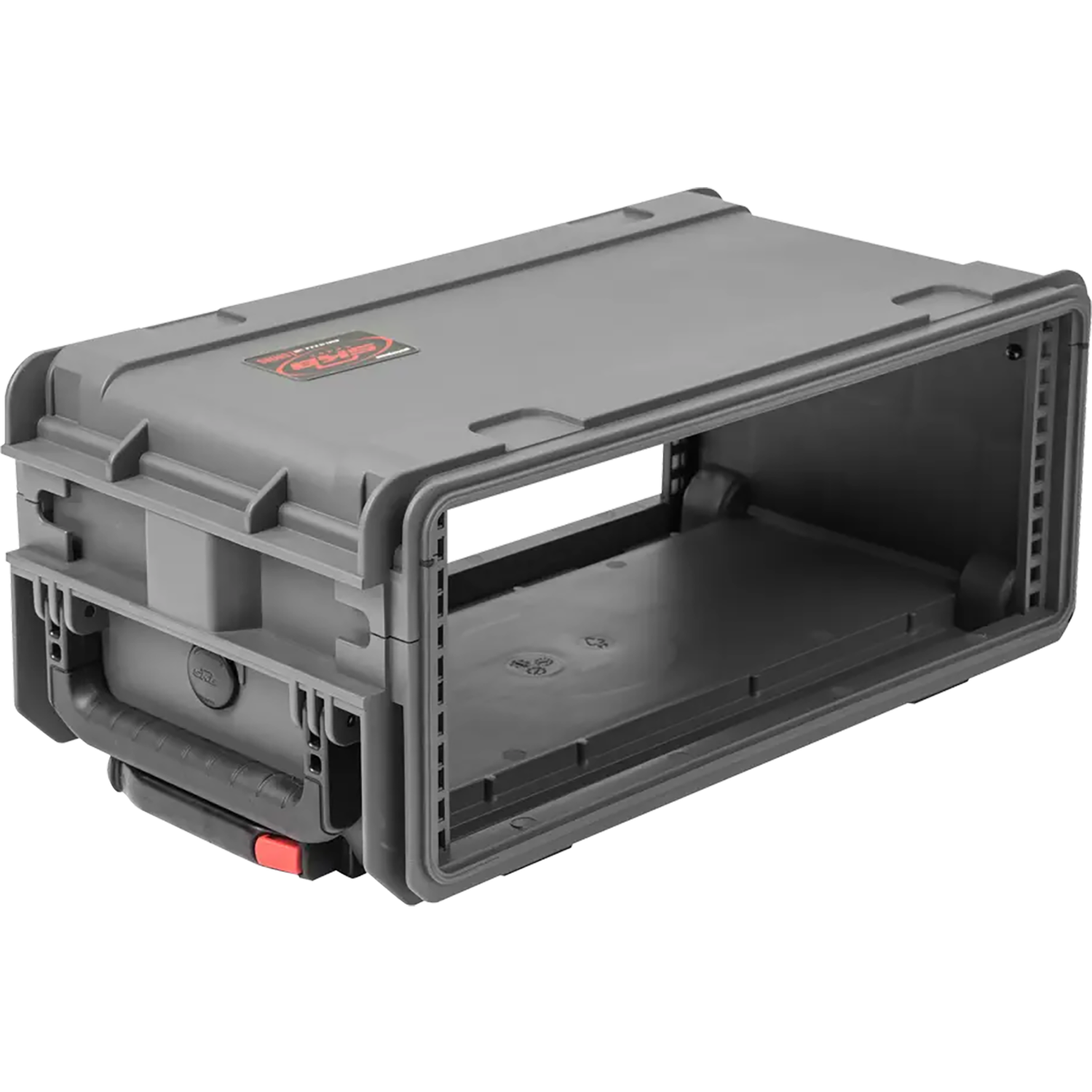 SKB 3i-4U11G-W Dark Gray 4U Injection Molded 11 Deep Rack w/ Wheels and Handle
