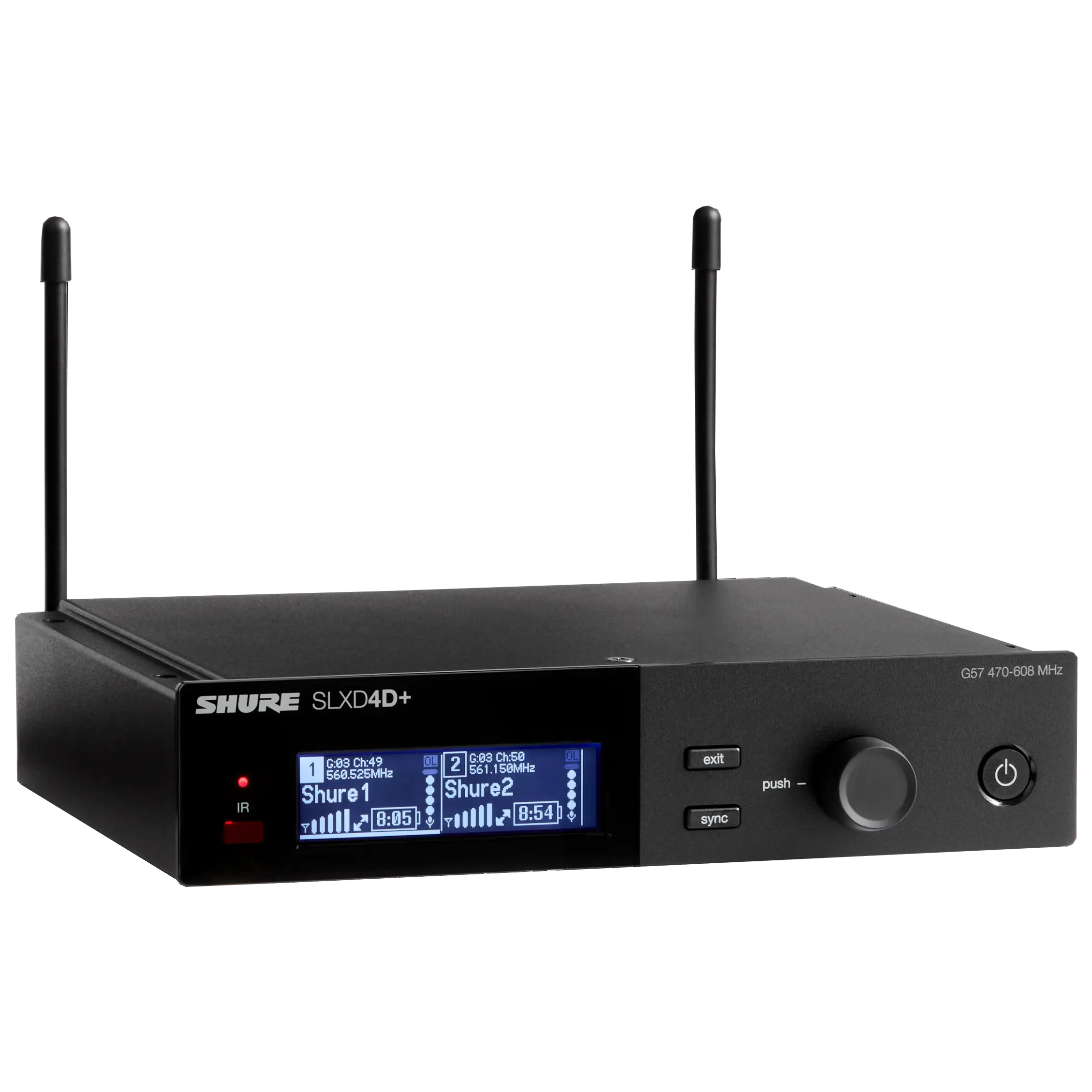Shure SLXD4D+ Dual Channel Wireless Receiver