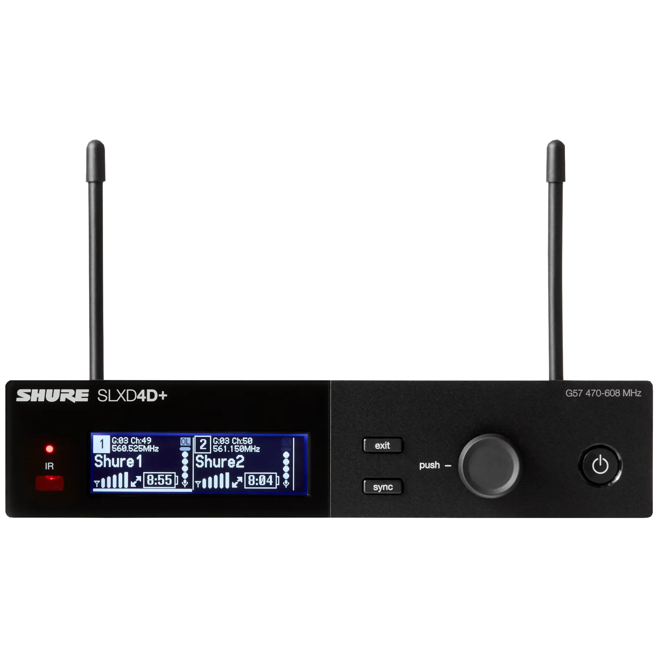 Shure SLXD4D+ Dual Channel Wireless Receiver