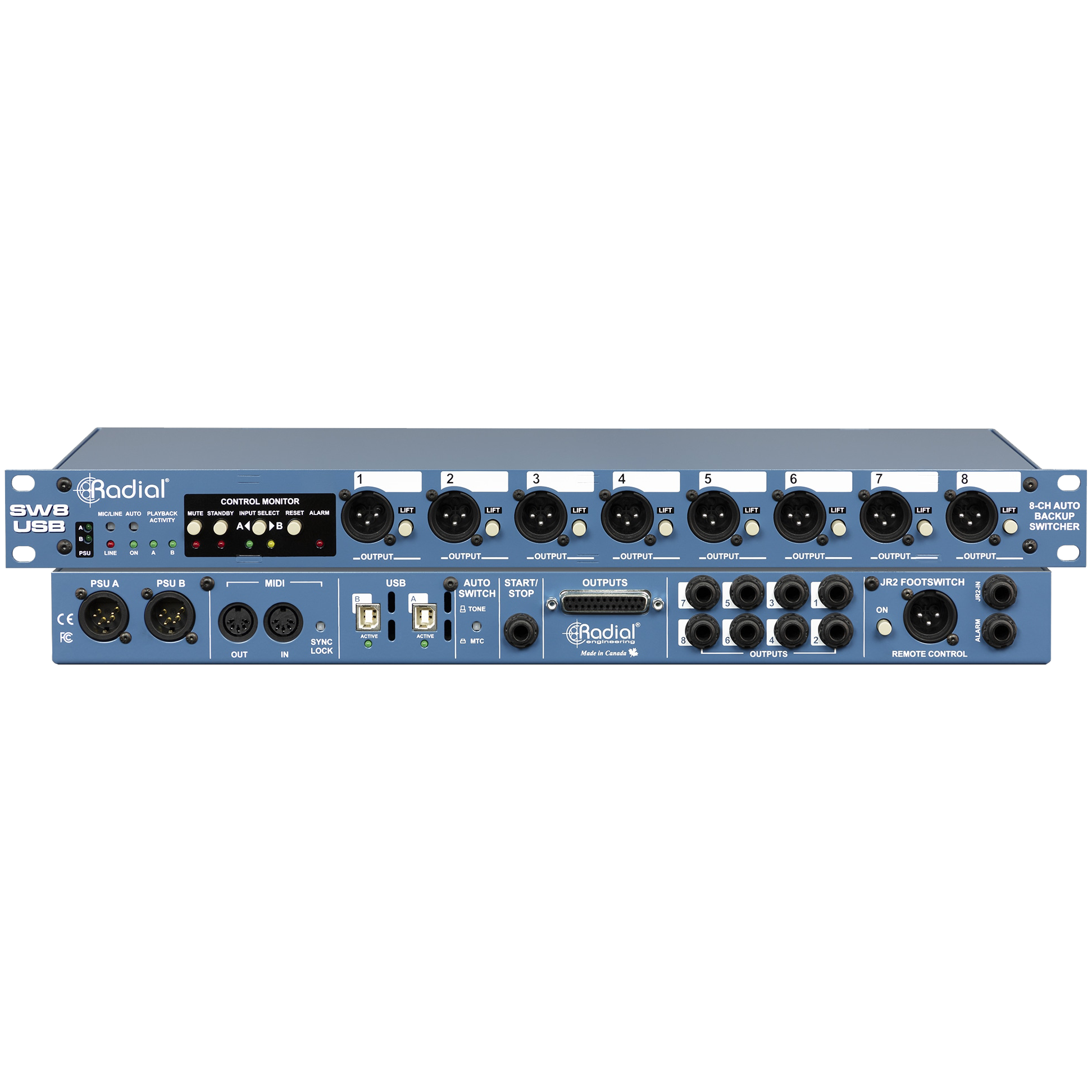 Radial SW8-USB Interface and Auto-Switcher