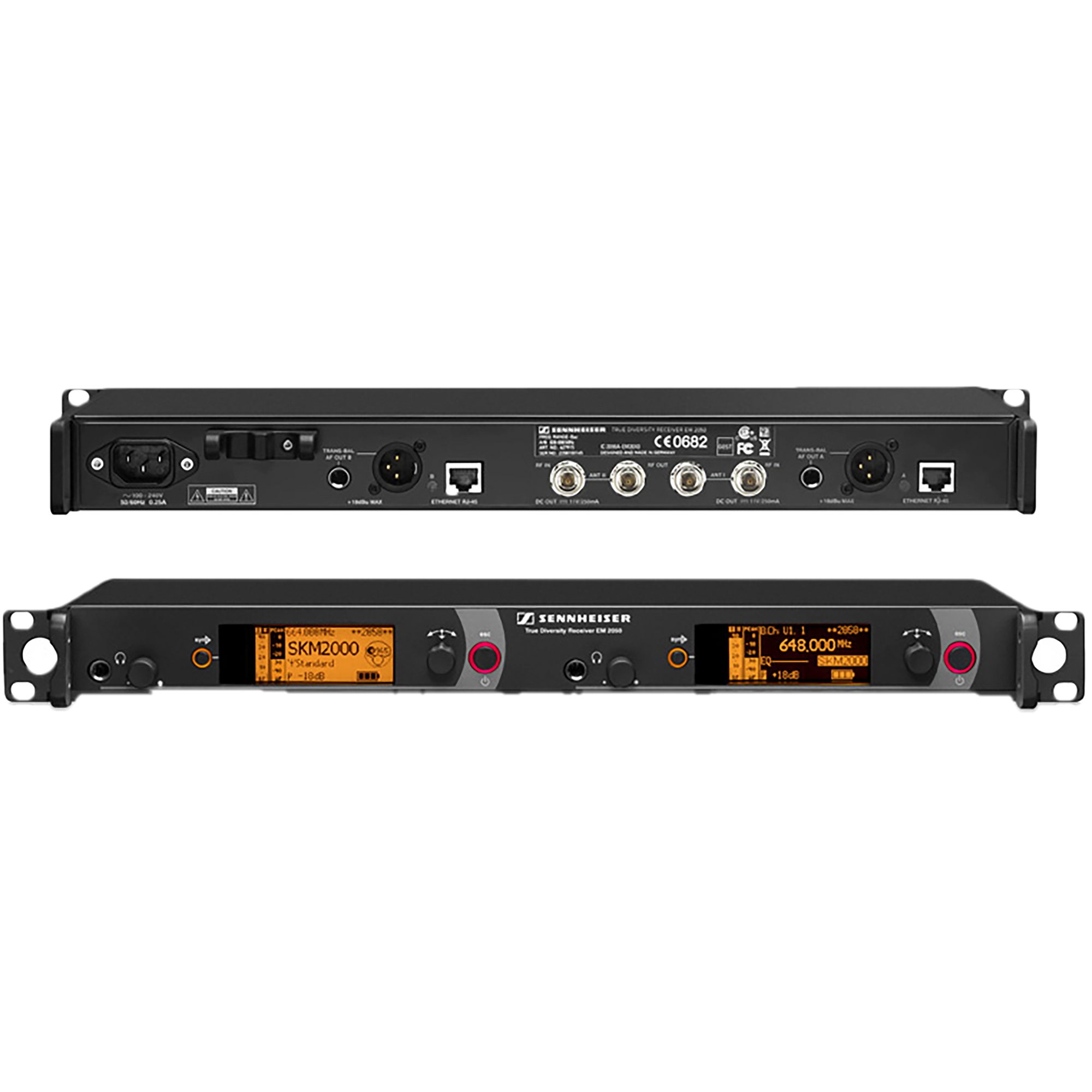 Sennheiser Rack Sennheiser EM2050 Dual Channel Rackmount Receiver – avBYFP