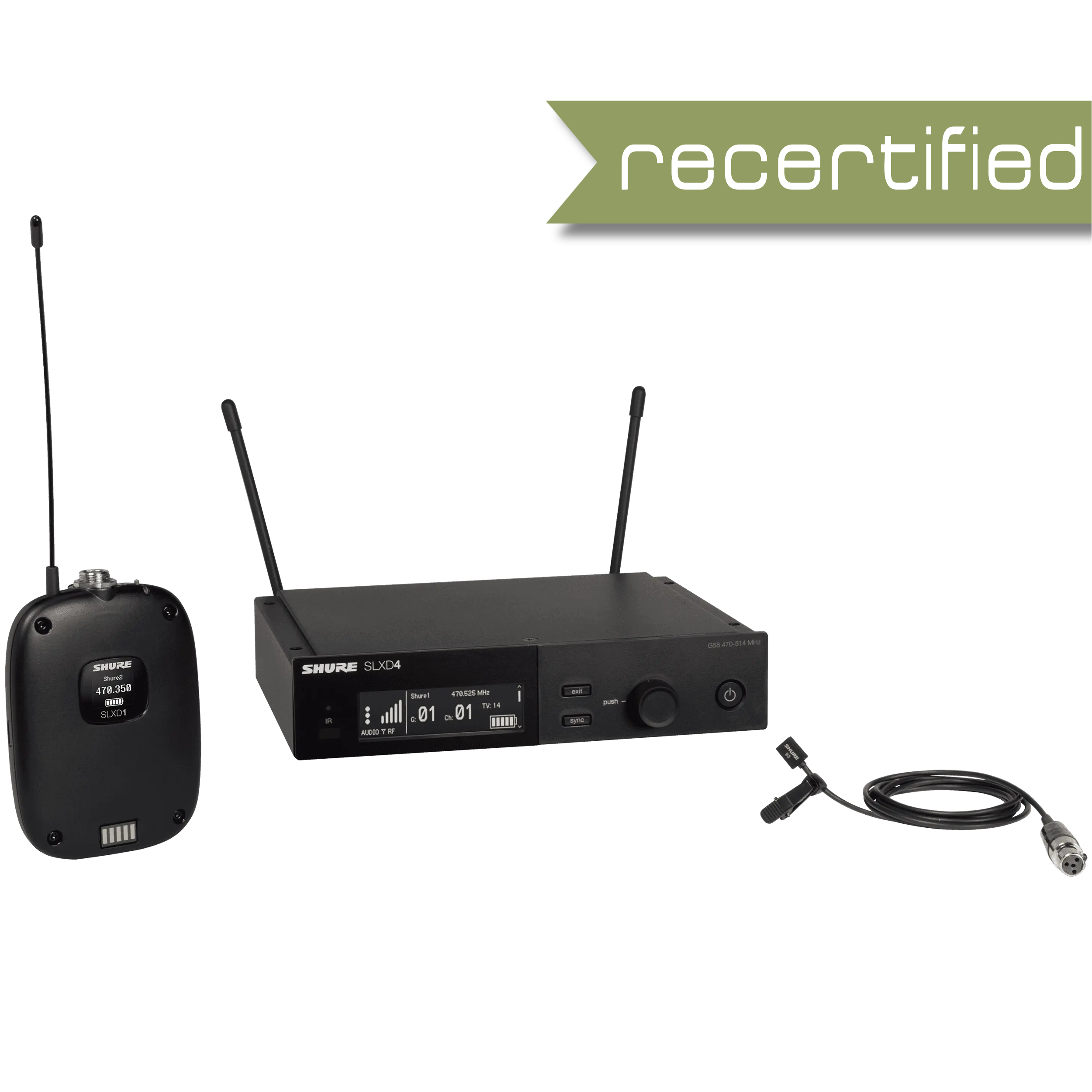 Shure SLXD14/93-G58 Wireless Lavalier Microphone System