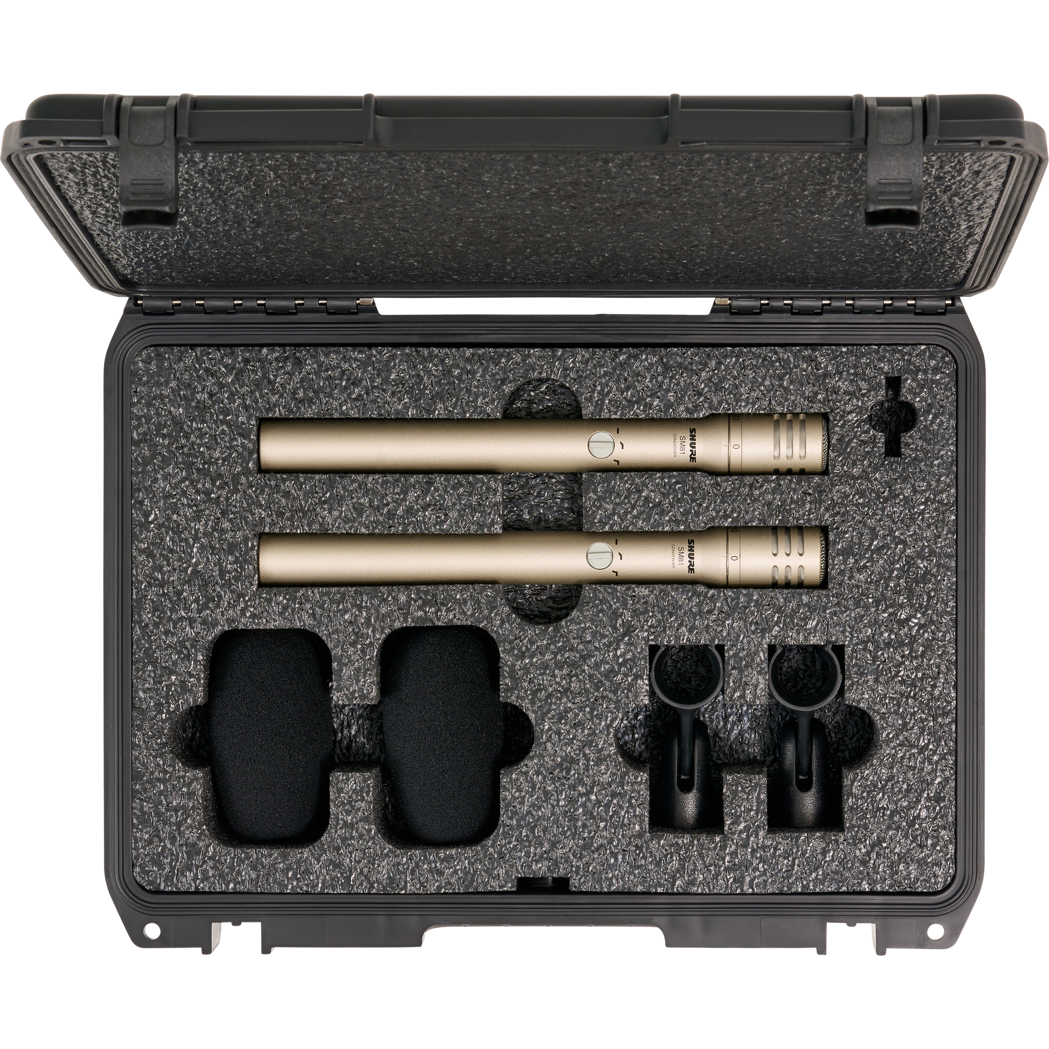 BYFP ipCase for 2x Shure SM81 Instrument Microphones
