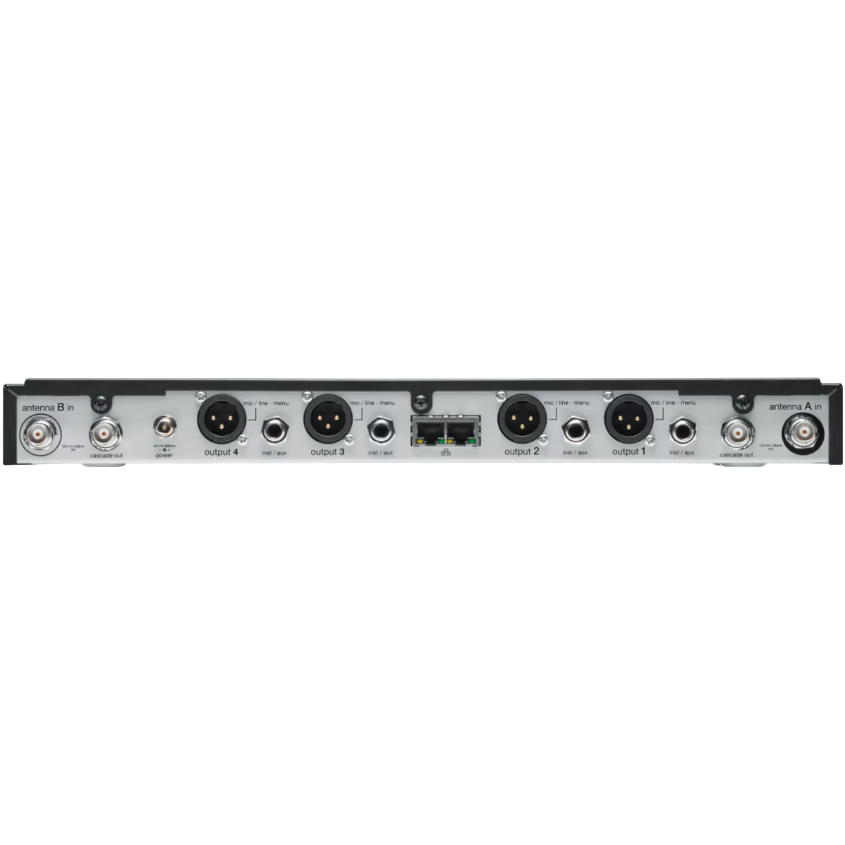 Shure SLXD4QDAN+=-G57 Wireless Receiver, Quad, Dante