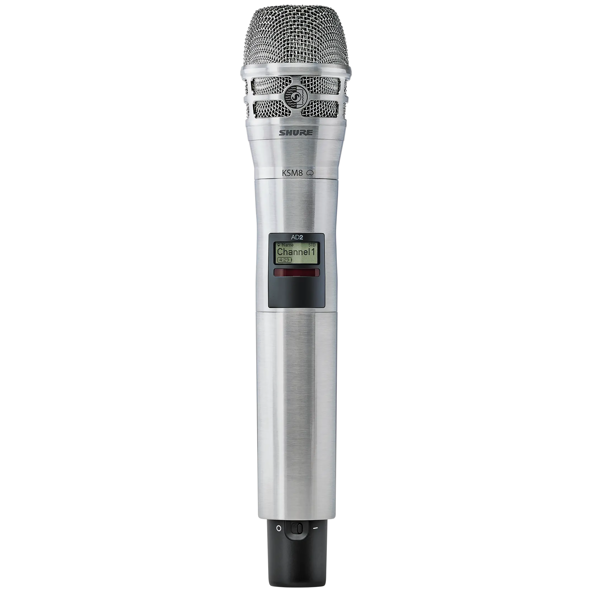 Shure AD2/K8N Nickel Handheld Transmitter with KSM8 Microphone