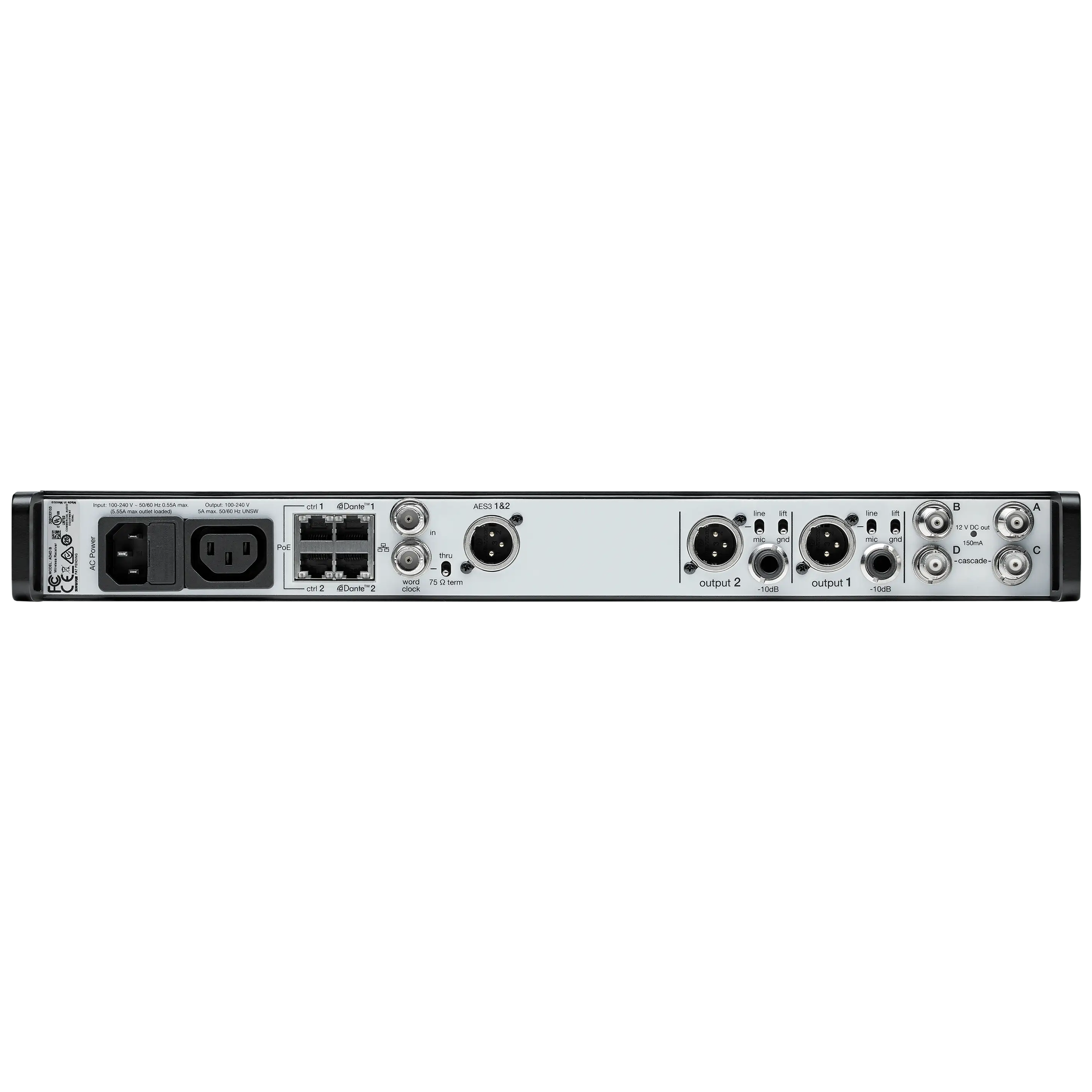 Shure Axient Digital Dual Channel Wireless Receiver