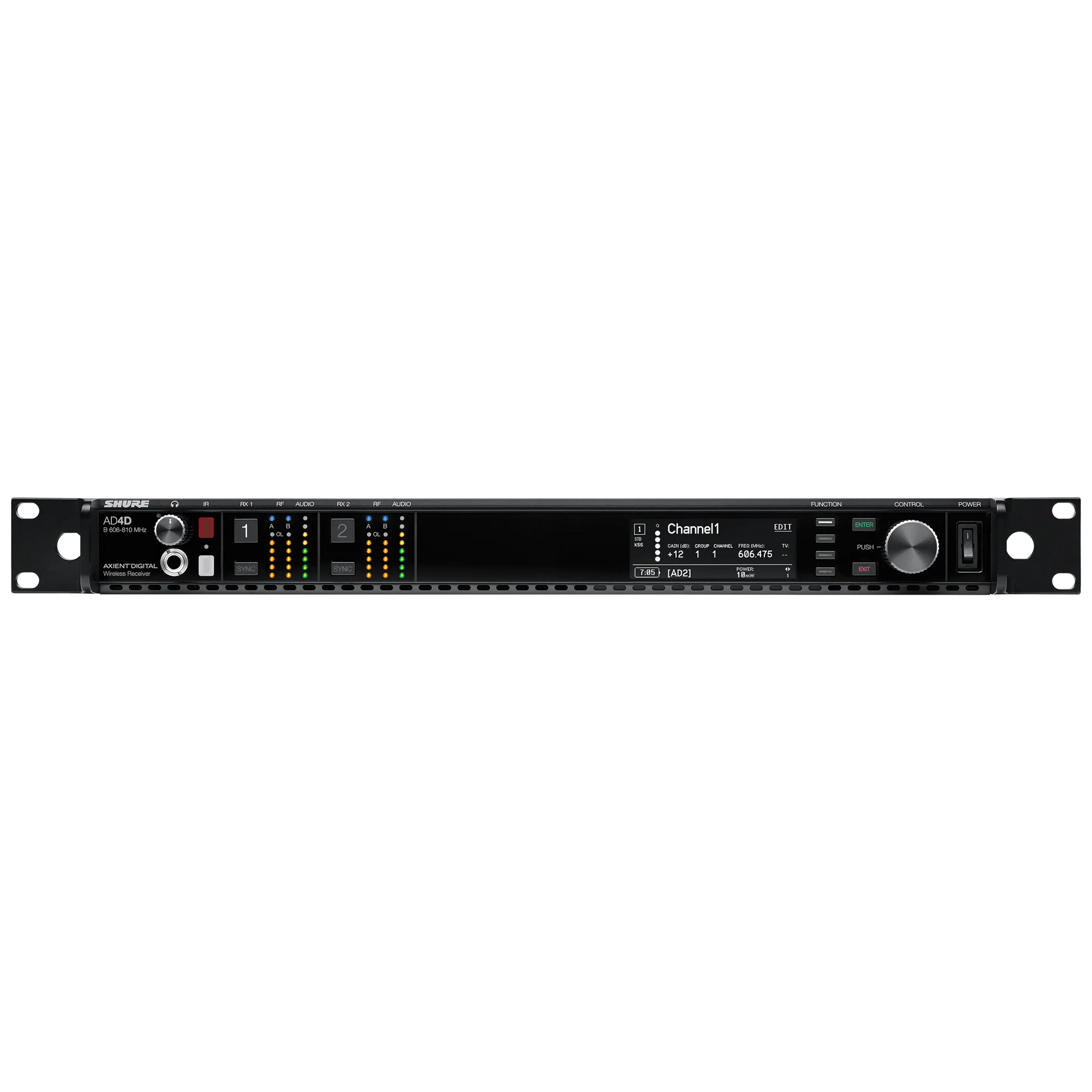 Shure AD4D Two-Channel Digital Wireless Receiver – avBYFP