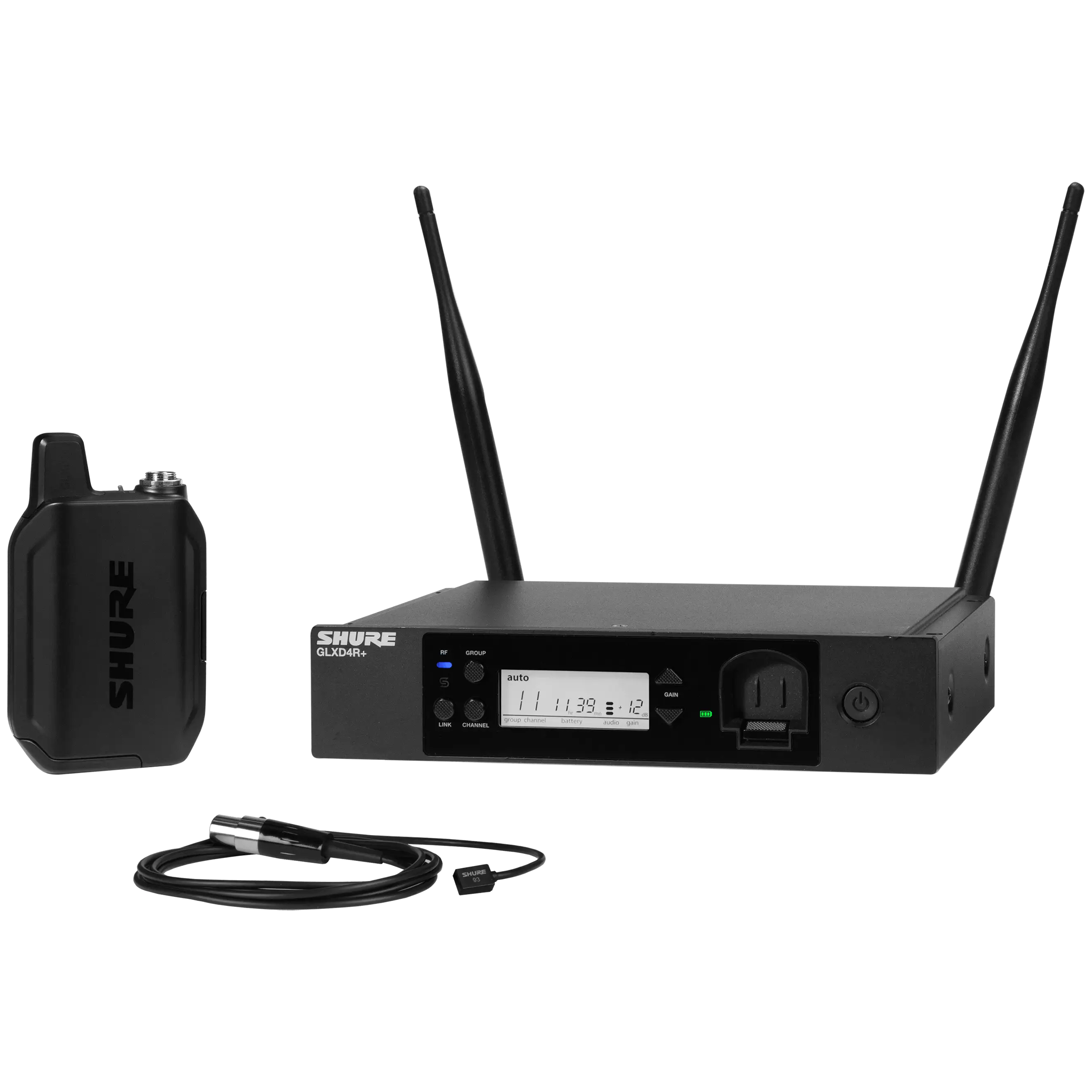 Shure GLXD14R+/93 Wireless Lavalier Microphone System